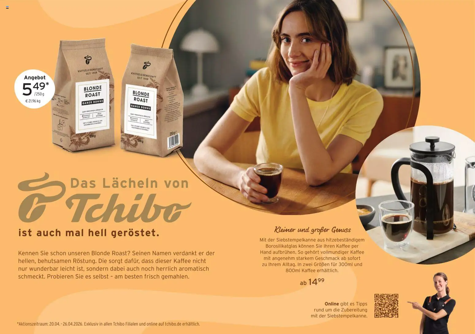 Prospekt Tchibo We love comfort – gültig ab 22.04.2026 | Seite: 18 | Produkte: Kaffee
