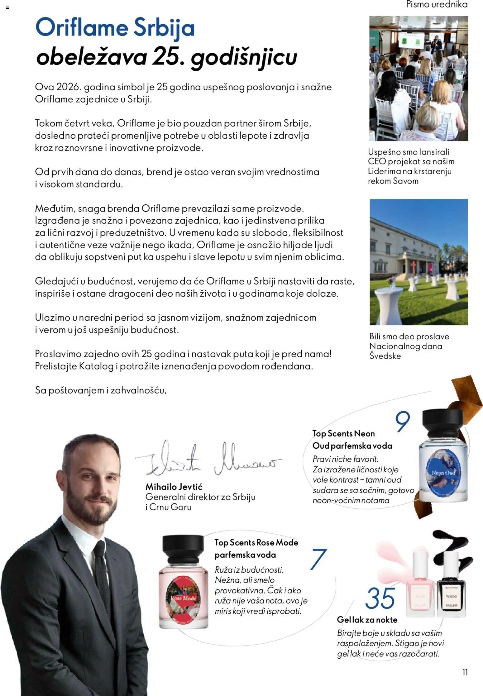 Oriflame katalog - važi od 22.04.2026 | Strana: 11 | Proizvode: Miris, Voda