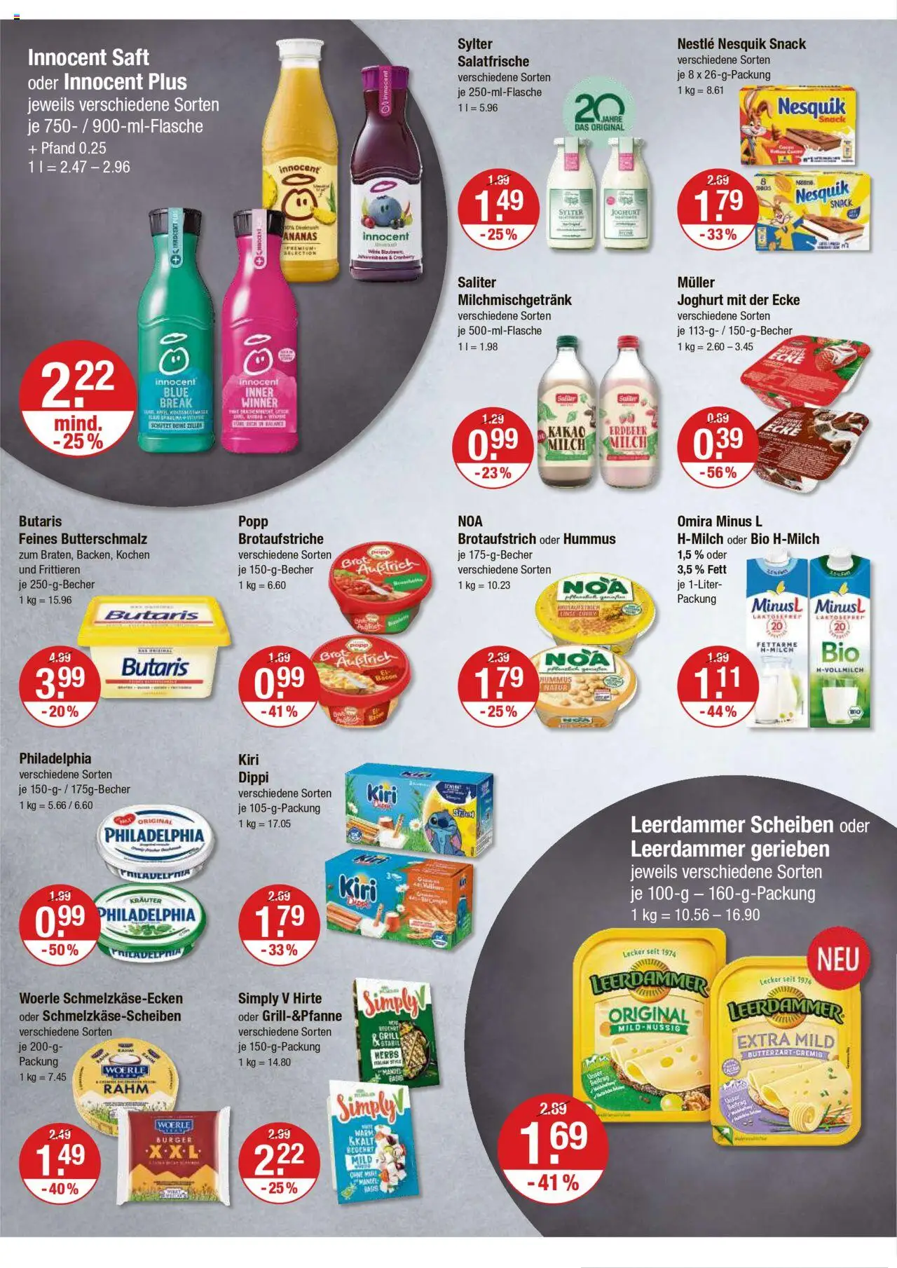 V-Markt - Schwaben/Oberbayern - gültig ab dem 28.08.2025 | Seite: 6 | Produkte: Nesquik, Milch, Burger, Saft