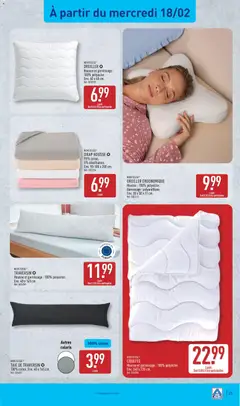 Aldi - Prévisualisation de Aldi catalogue semaine 8 valide à partir de 17.02.2026 | Page: 27 | Produits: Coton, Oreiller, Couette