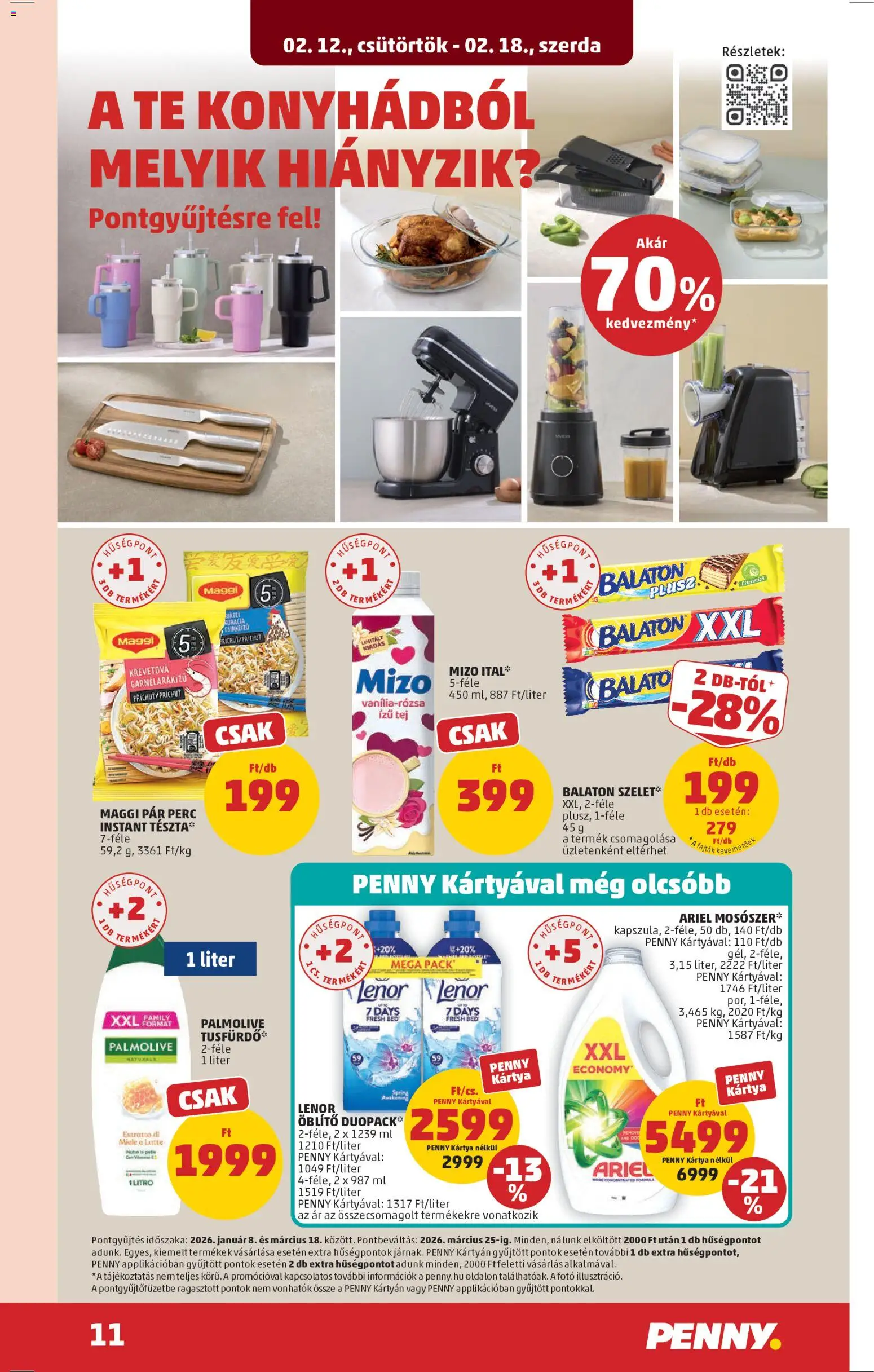 PENNY akciós ujság - amely érvényes a következő dátumtól: 12.02.2026 | Oldal: 15