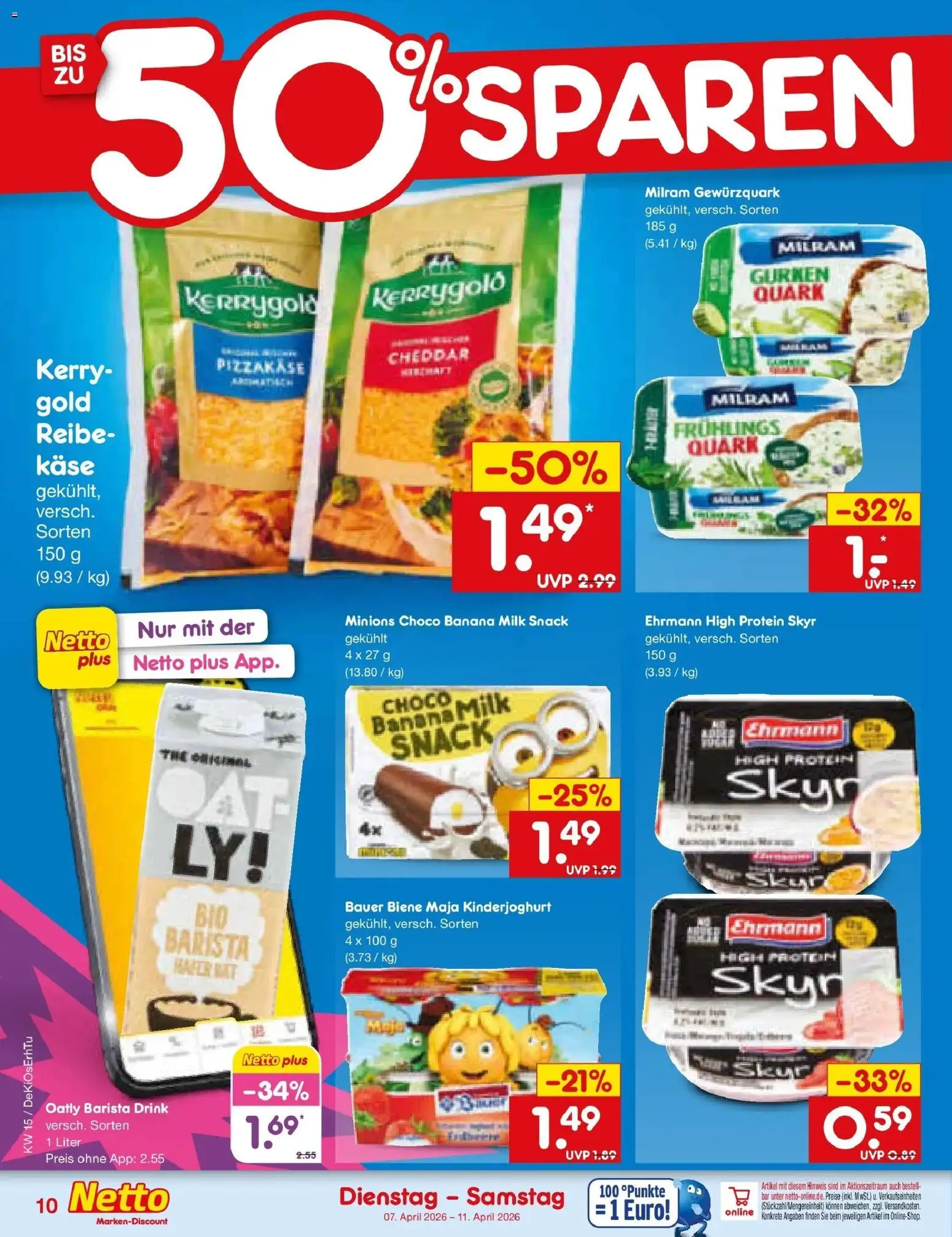 Netto Marken-Discount Prospekt Thierhaupten	 – gültig ab 05.04.2026 | Seite: 12 | Produkte: Käse, Skyr, Milram, Gurken
