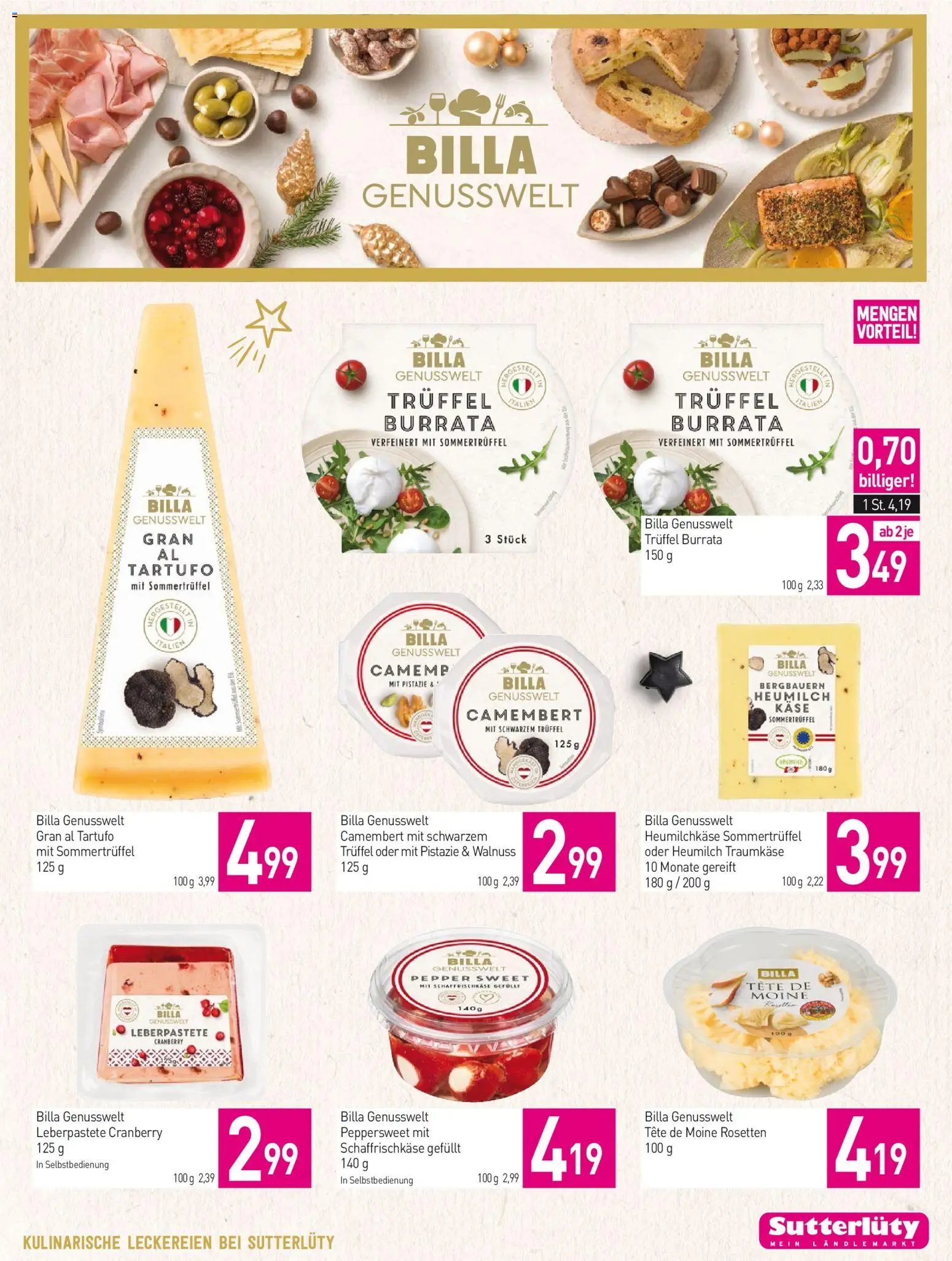 Sutterlüty Flugblatt gültig ab 27.12.2025 | Seite: 11 | Produkte: Rizsliszt, Käse