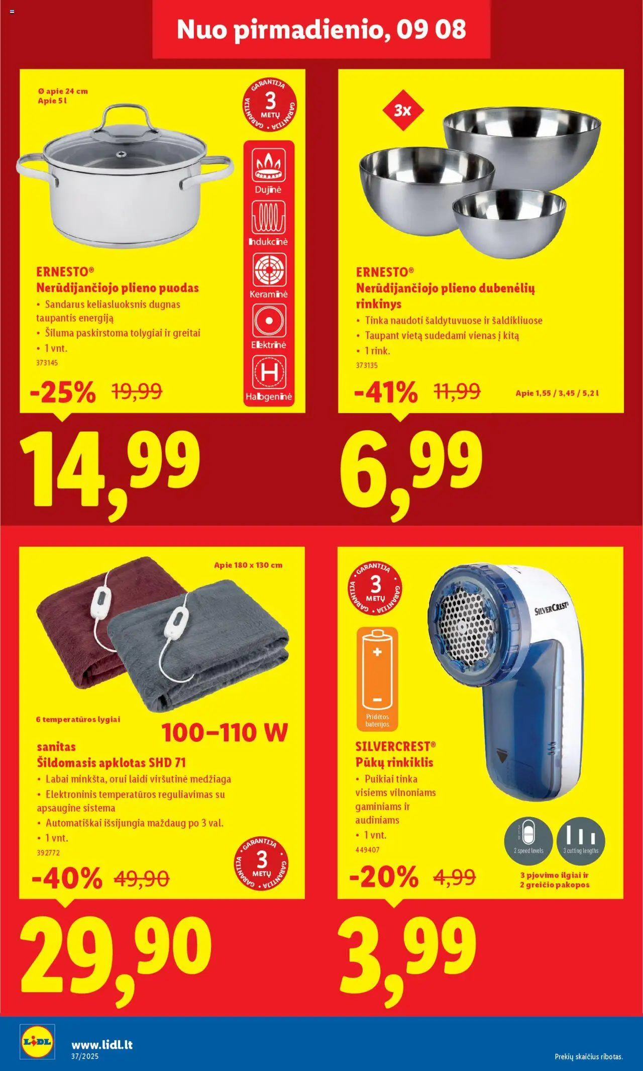 LIDL akcijos nuo 08.09.2025 | Puslapis: 6 | Prekių: Puodas