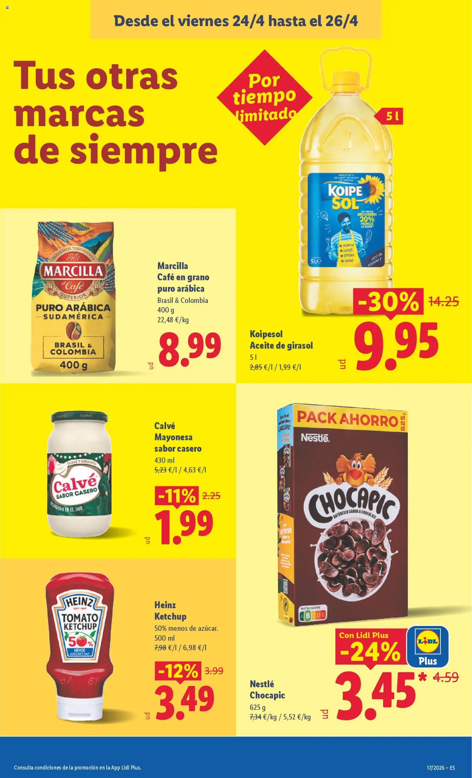 Lidl folleto │ válido desde el 20.04.2026 | Página: 41 | Productos: Café, Aceite de girasol, Οθόνη προβολής, Café en grano