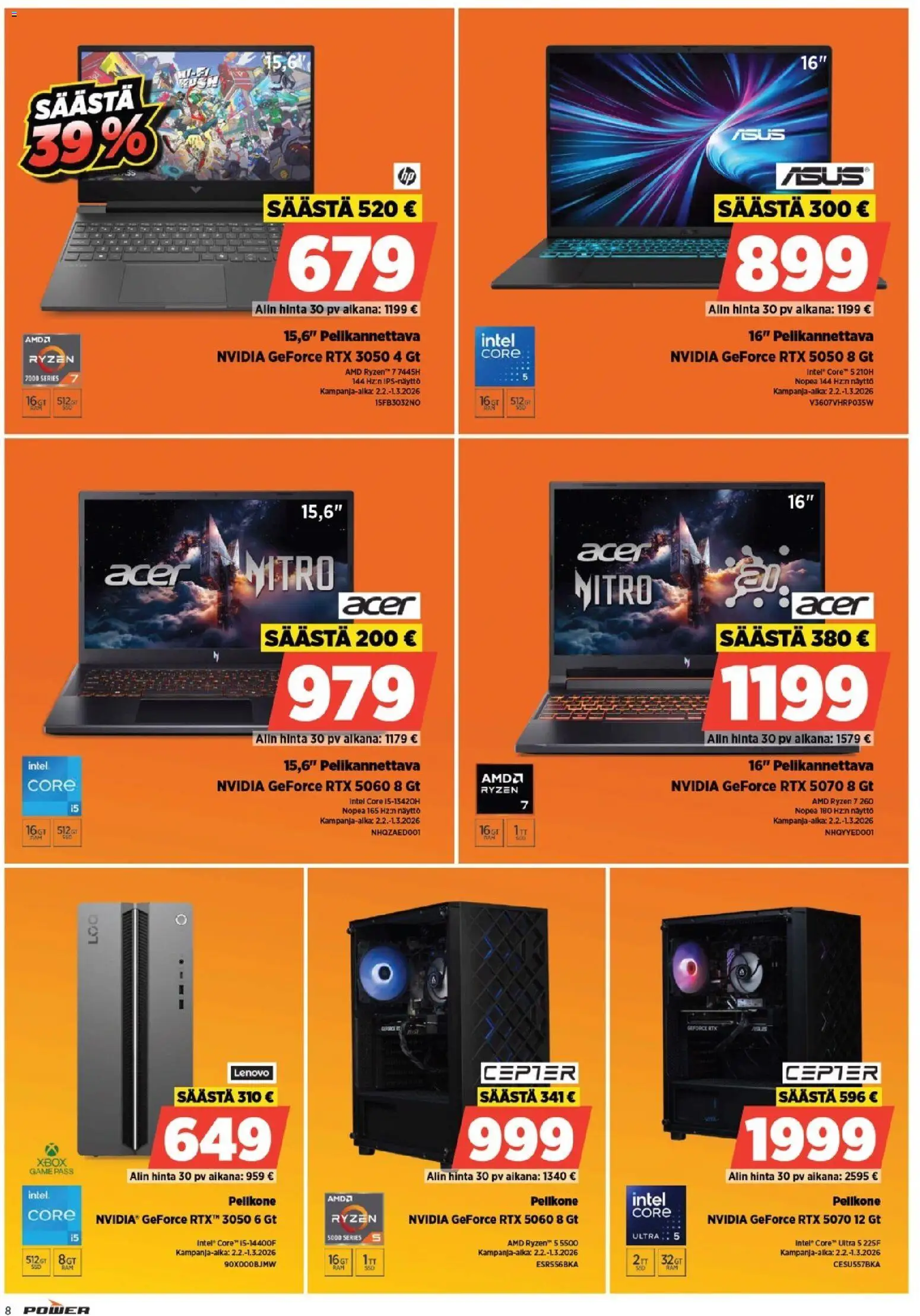 Power - POWER HINTAAN Viikon mainoslehti – voimassa 12.02.2026 alkaen | Sivu: 8