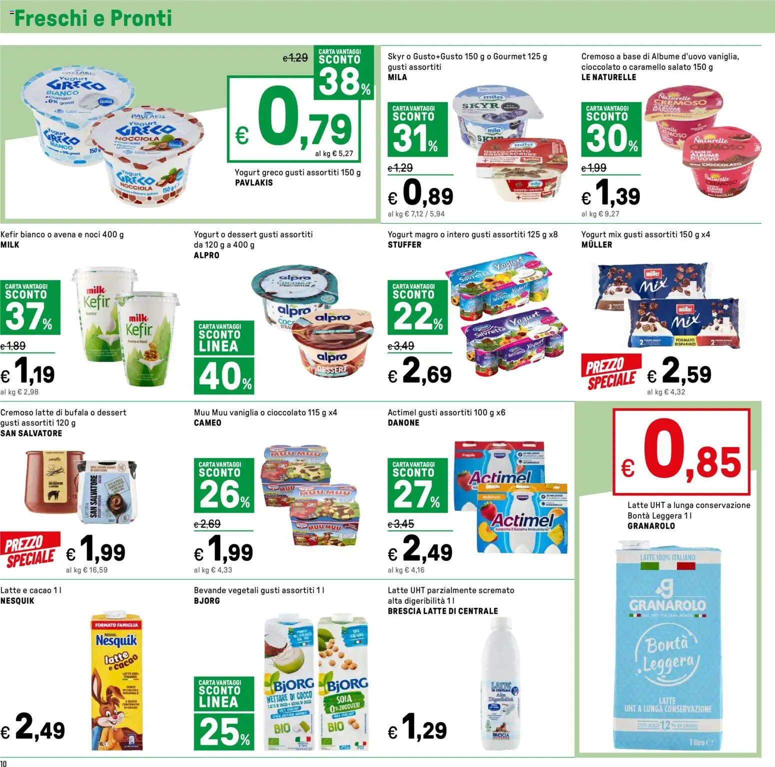 Volantino Iper del 24.10.2025 | Pagina: 10 | Prodotti: Yogurt, Cioccolato, Fragole, Noci