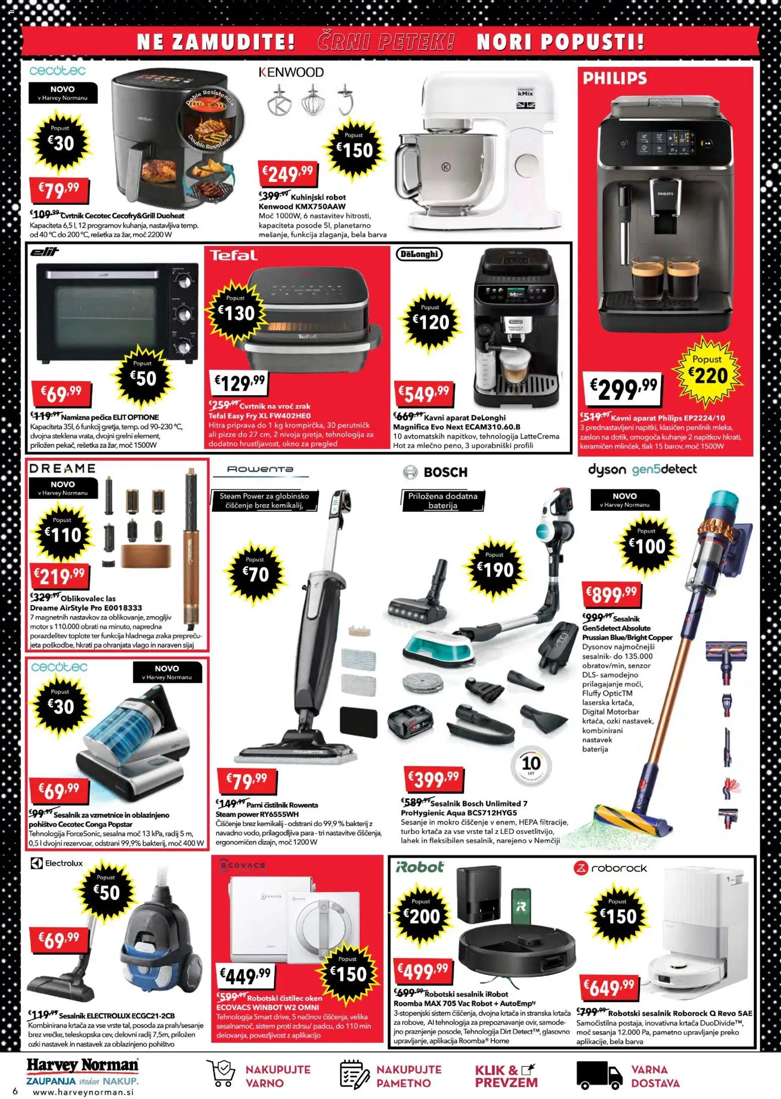 Novi Harvey Norman katalog ponudbe – veljaven od 23.10.2025 | Stran: 6 | Izdelki: Baterija, Pecica, Robot, Okno