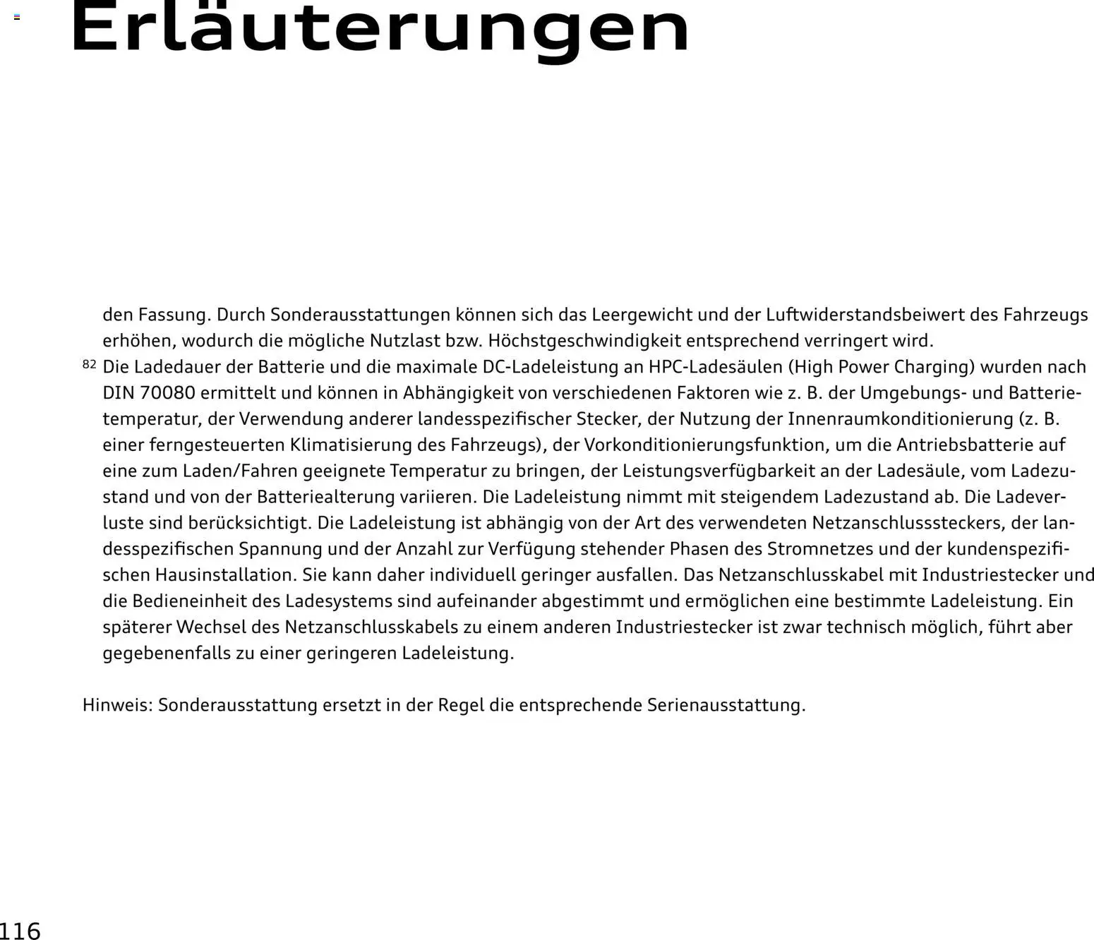 Audi e-tron GT – gültig ab 28.10.2025 | Seite: 116 | Produkte: Batterie