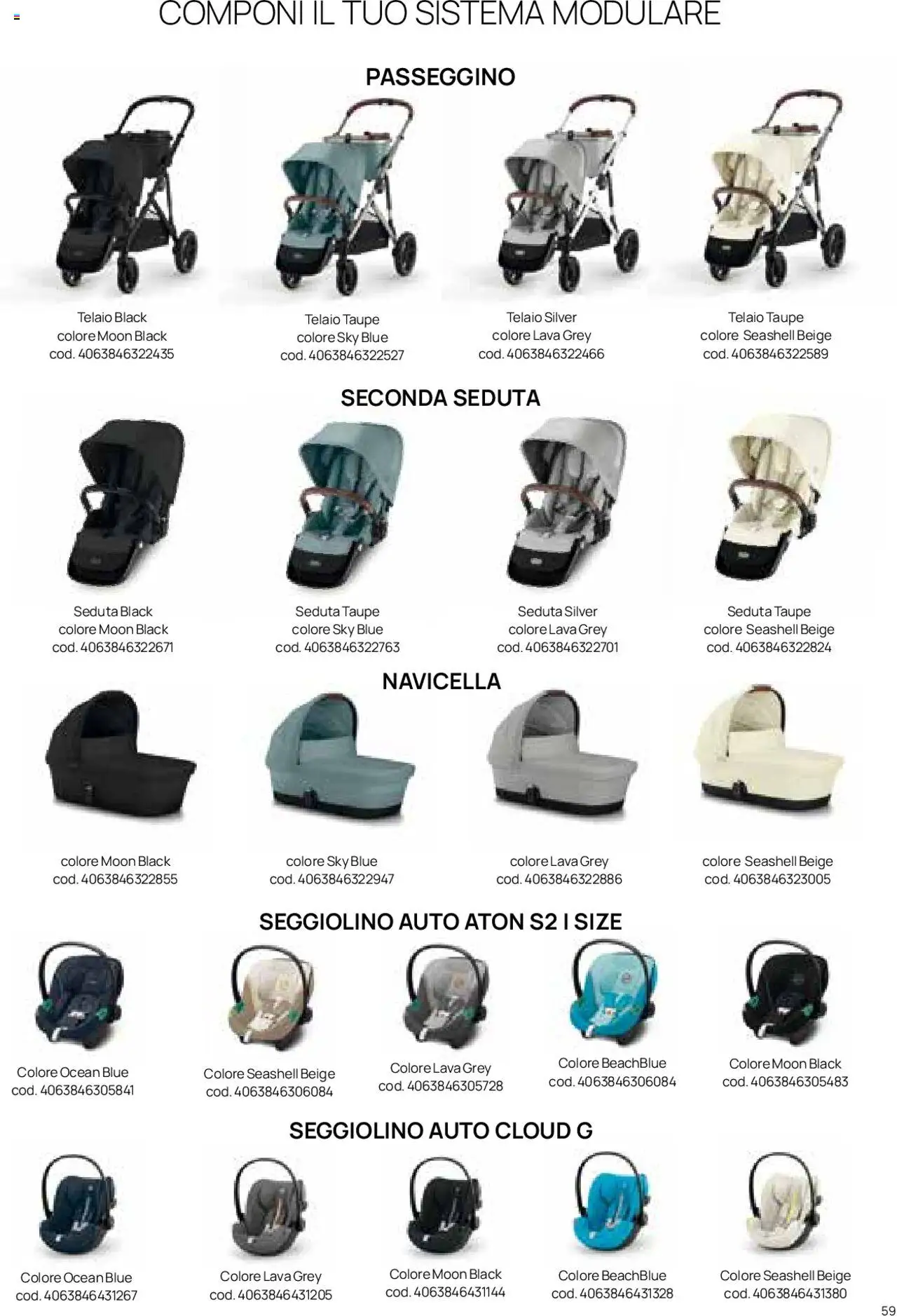 Volantino Prenatal del 01.01.2025 | Pagina: 54 | Prodotti: Passeggino, Seggiolino