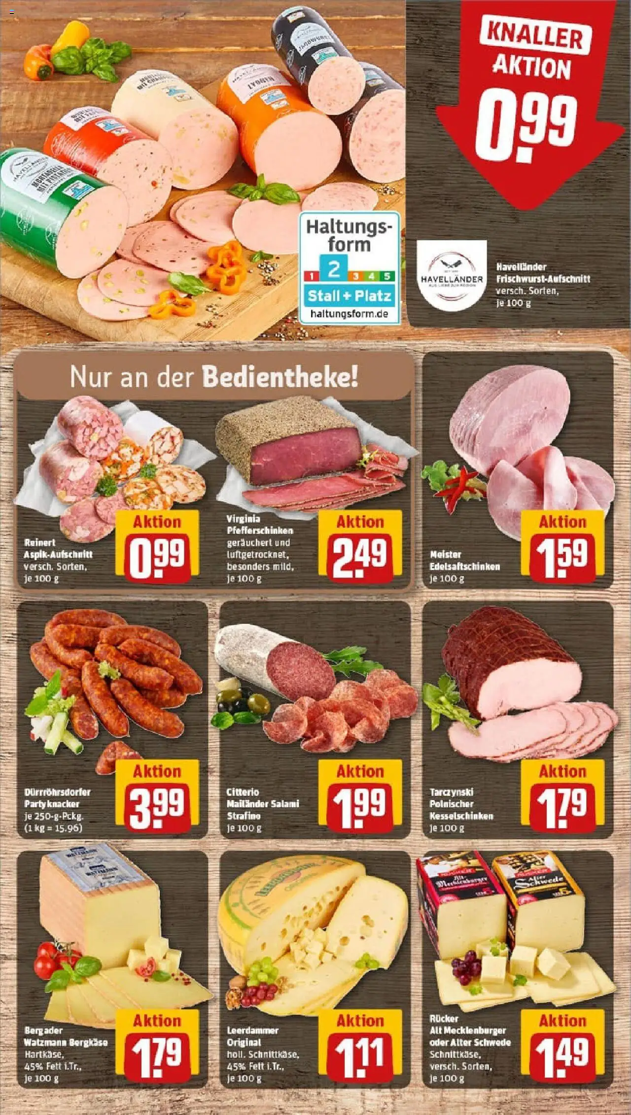 Rewe prospekt Gotha	 – gültig ab 06.10.2025 | Seite: 9 | Produkte: Leerdammer, Salami