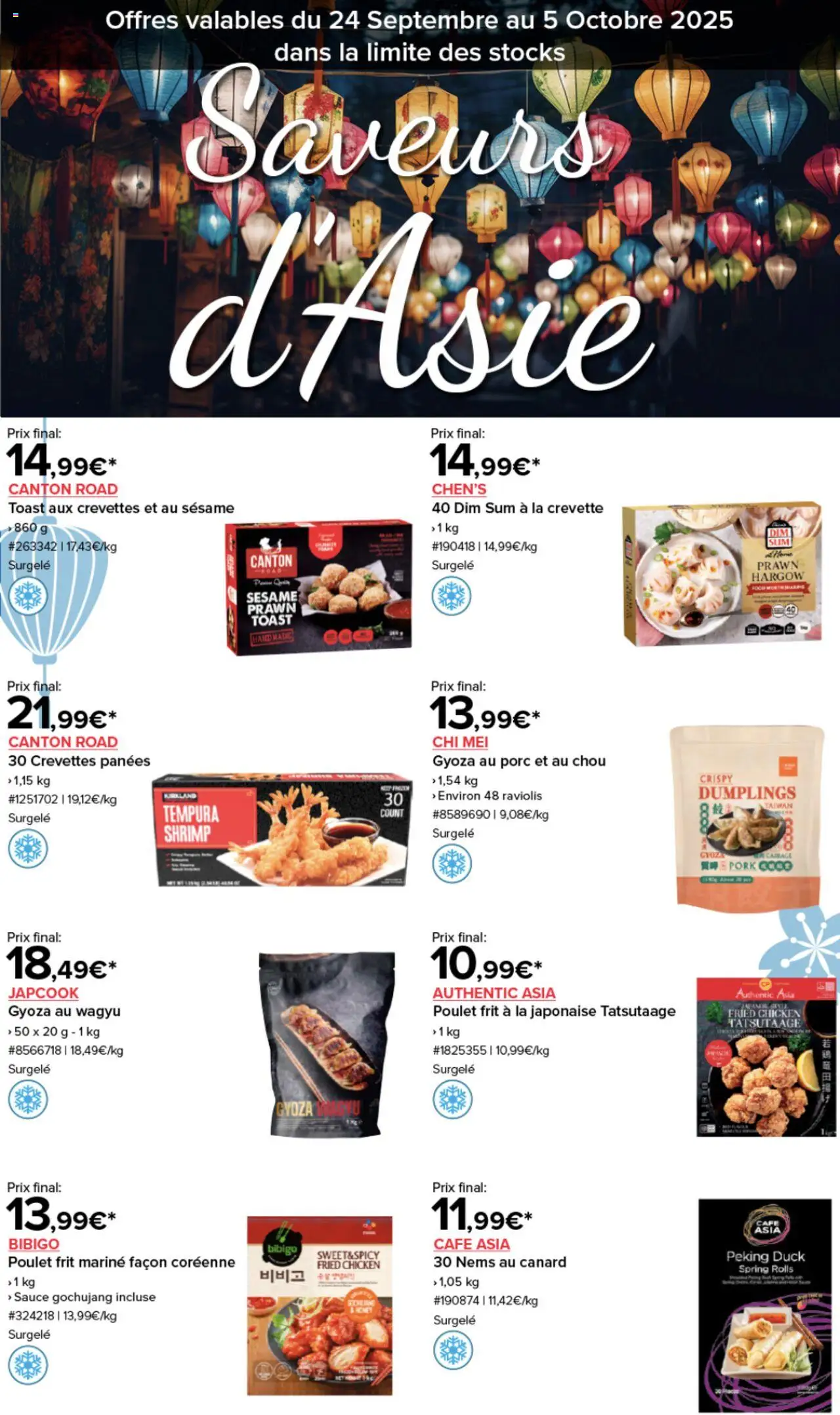  | Page: 1 | Produits: Crevette, Crevettes, Café, Porc