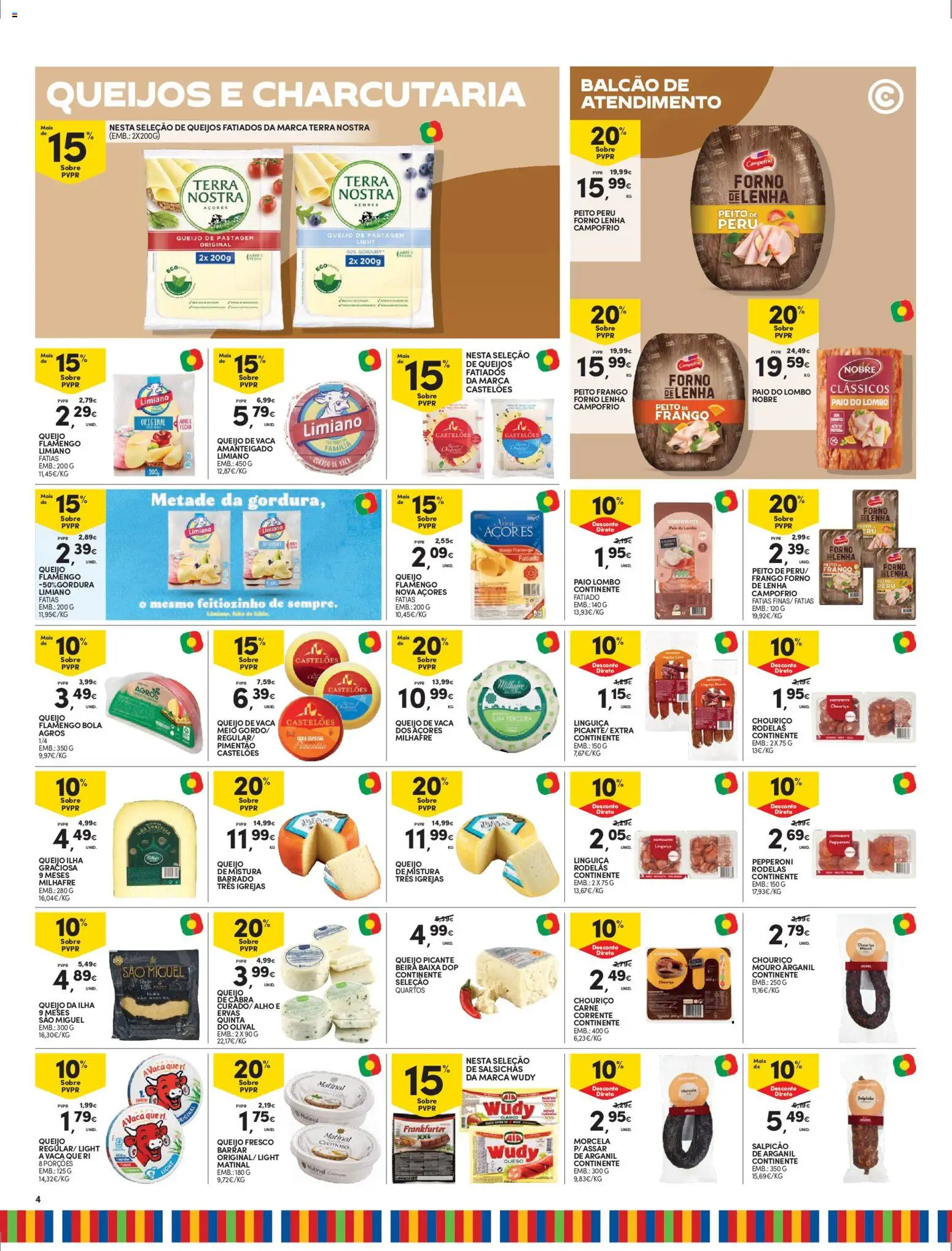 Continente - Madeira: Folheto Semanal │ válido de 06.01.2026 | Página: 4 | Produtos: Frango, Pimentão, Queijo, Carne