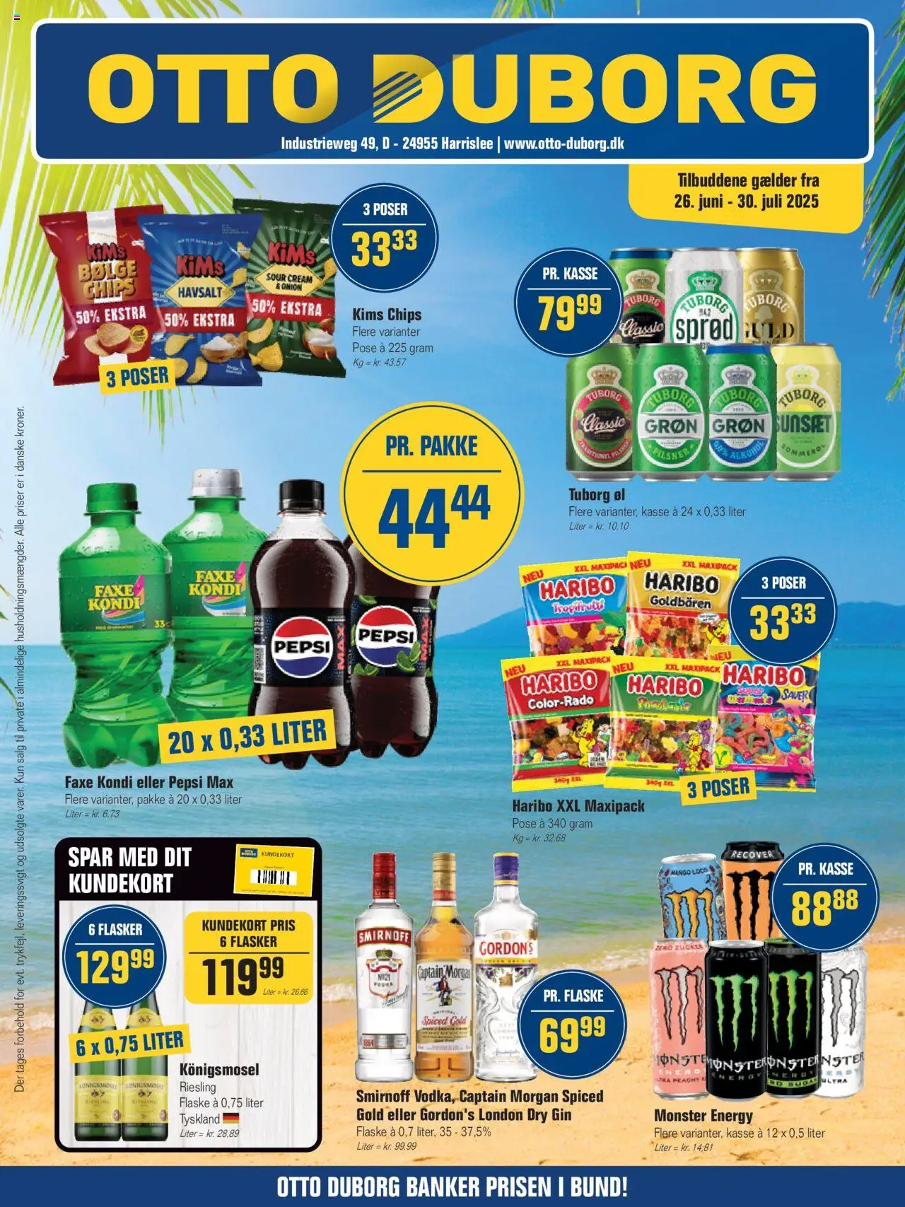 Otto Duborg Tilbudsavis gyldig fra 26.06.2025 | Side: 1 | Produkter: Chips, Faxe Kondi, Pepsi, Pepsi Max