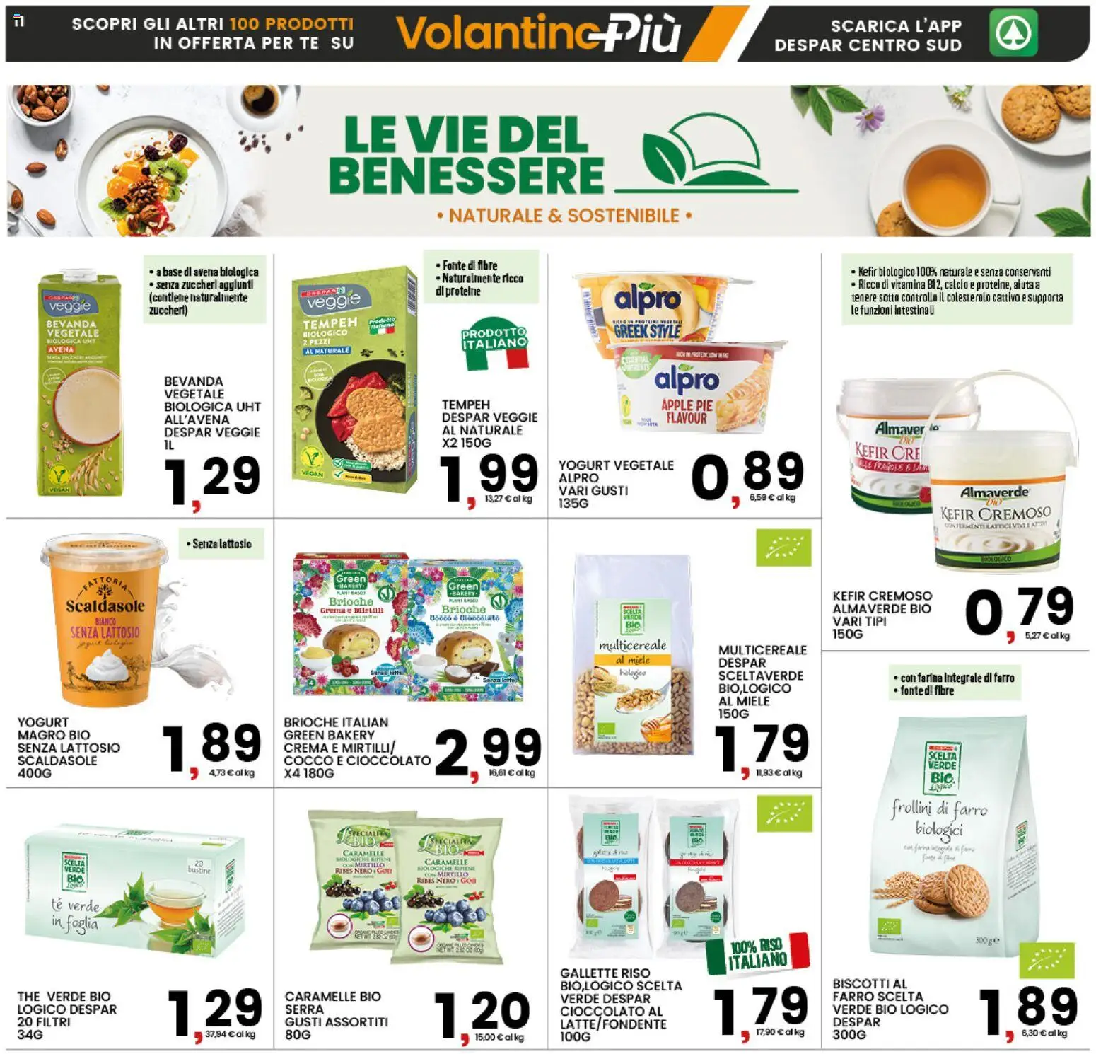Volantino Interspar del 25.03.2026 | Pagina: 15 | Prodotti: Yogurt, The, Cocco, Farro