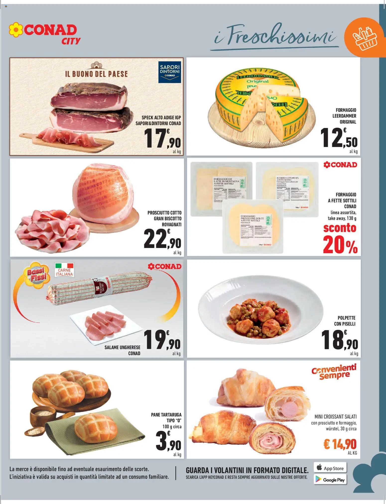 Volantino Conad del 27.02.2026 | Pagina: 11 | Prodotti: Prosciutto Cotto, Salame, Latte, Formaggio