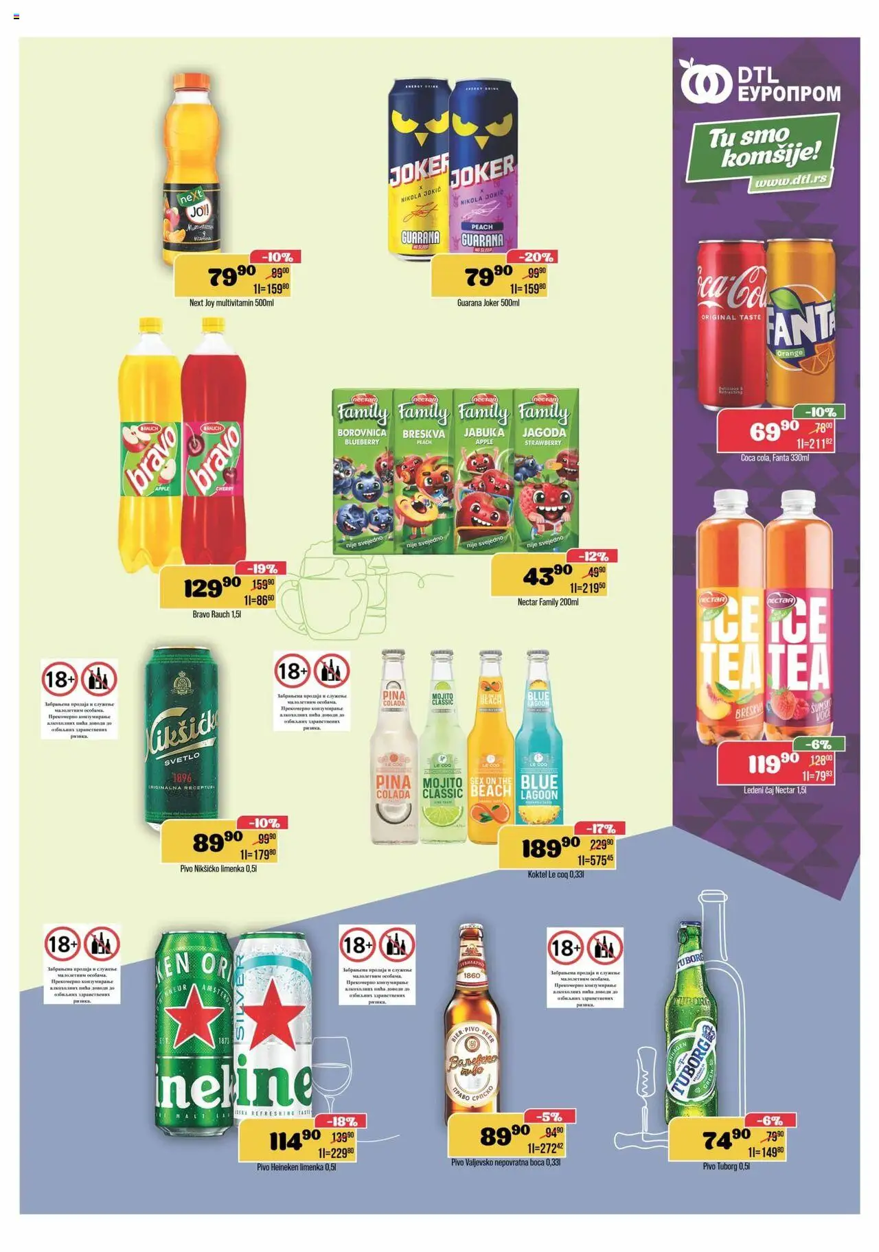 Europrom katalog - važi od 10.09.2025 | Strana: 9 | Proizvode: Tuborg, Jagoda, Borovnica, Breskva