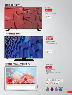 22.05.2025 tarihinden itibaren geçerli olan Vestel kataloğu önizlemesi | Sayfa: 19 | Ürünler: TV, Uydu