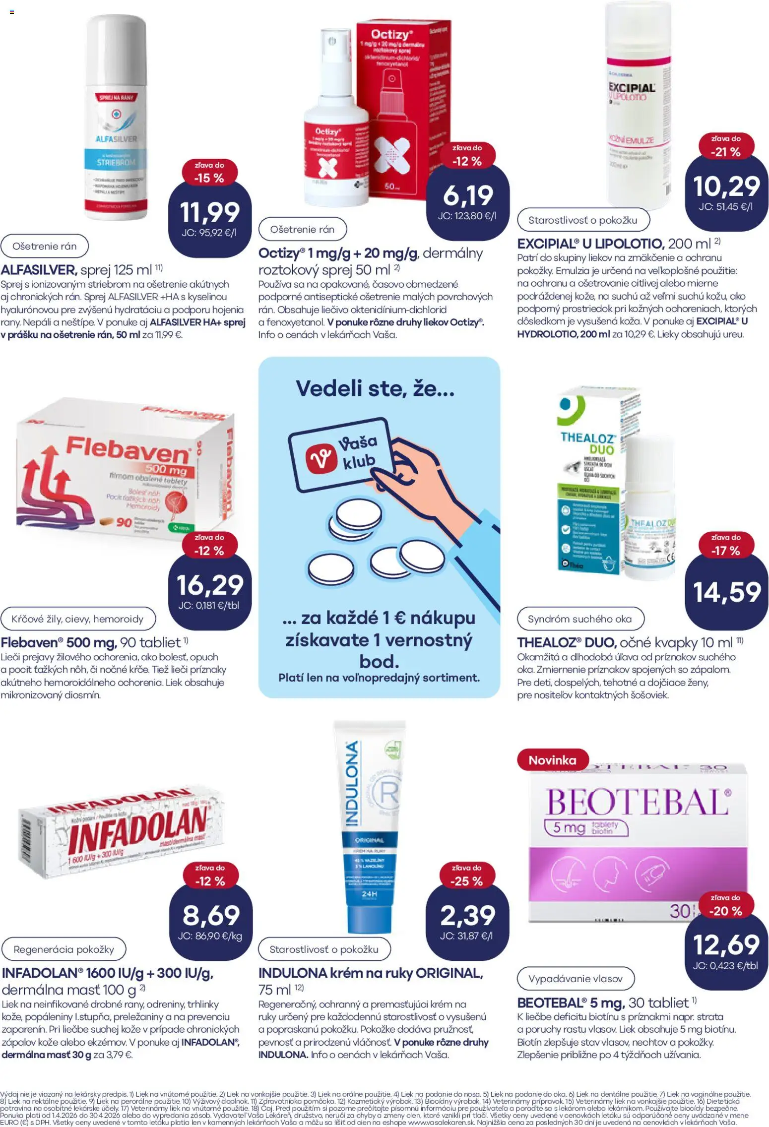 Nové Vaša lekáreň akcie – leták je platný od 01.04.2026 | Strana: 8