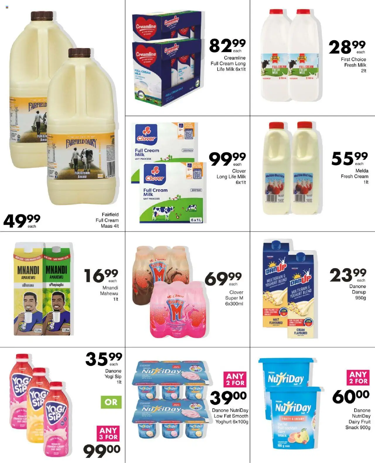 New Save catalogue – valid from 11.09.2025 | Page: 4 | Products: Yoghurt, Milk, Cream, Fruit
