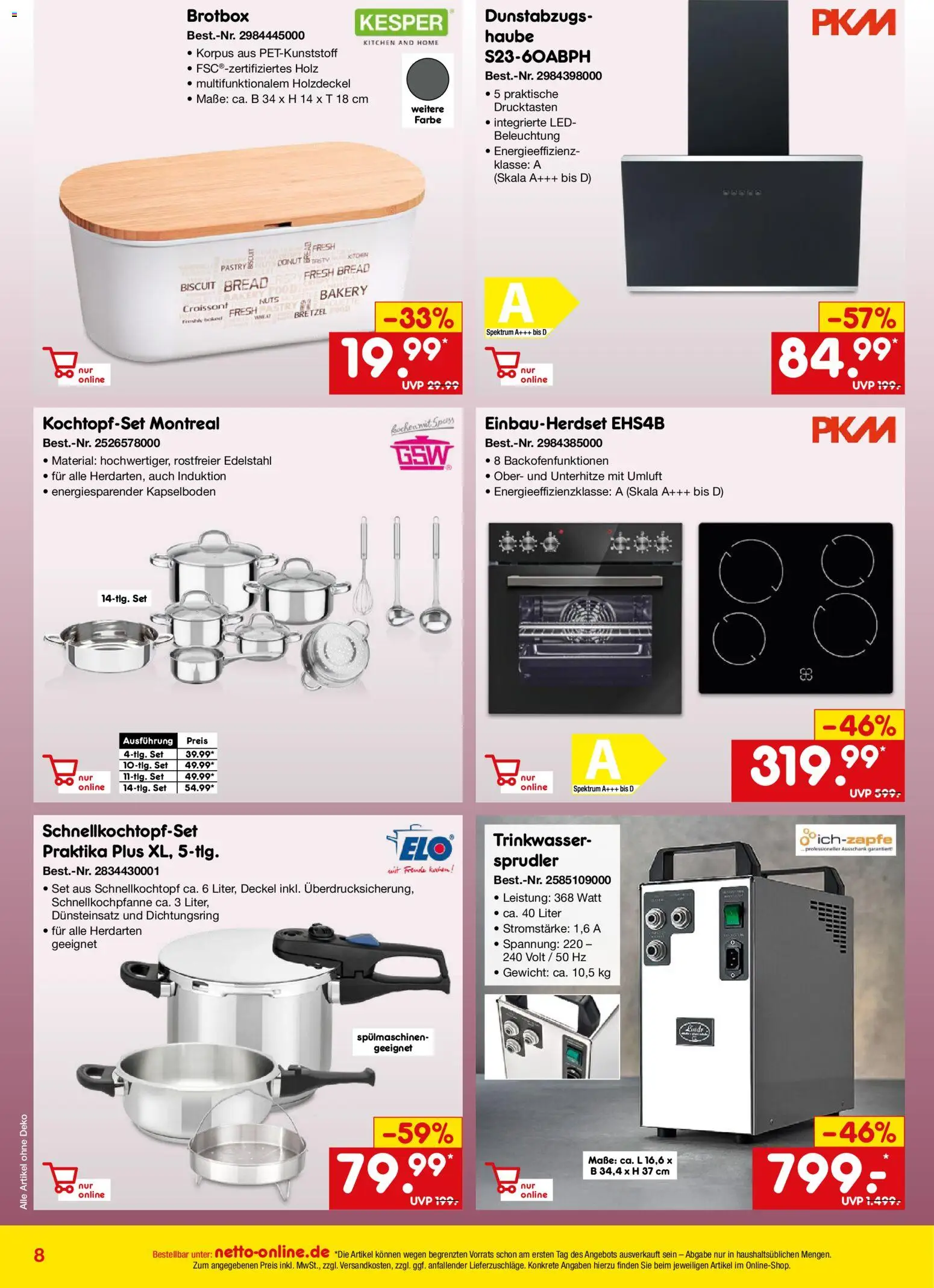 Netto Marken-Discount Online-Angebote Februar – gültig ab 01.02.2026 | Seite: 8 | Produkte: Gewicht