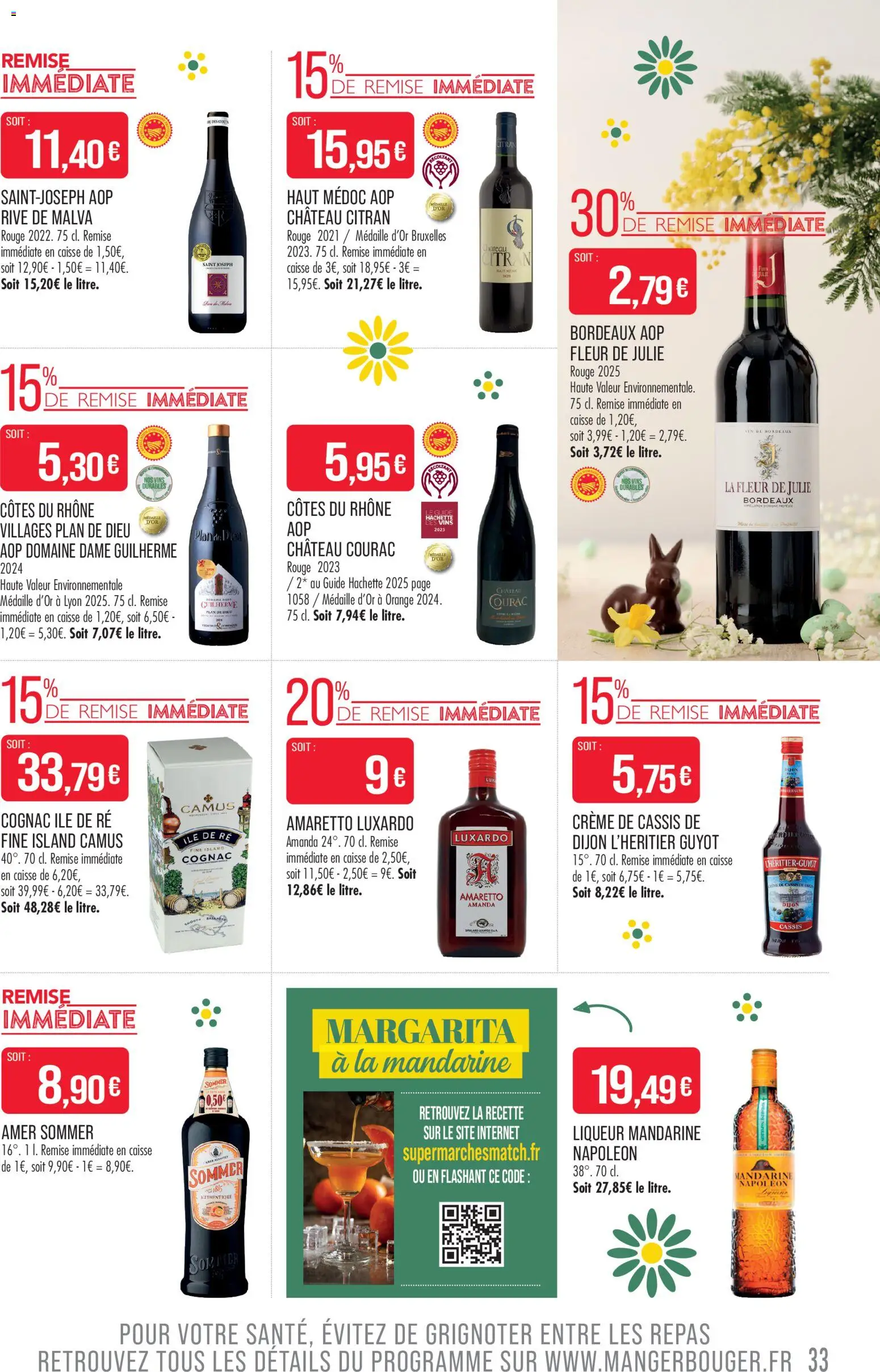 {H1} | Page: 33 | Produits: Liqueur, Amaretto, Cognac, Crème