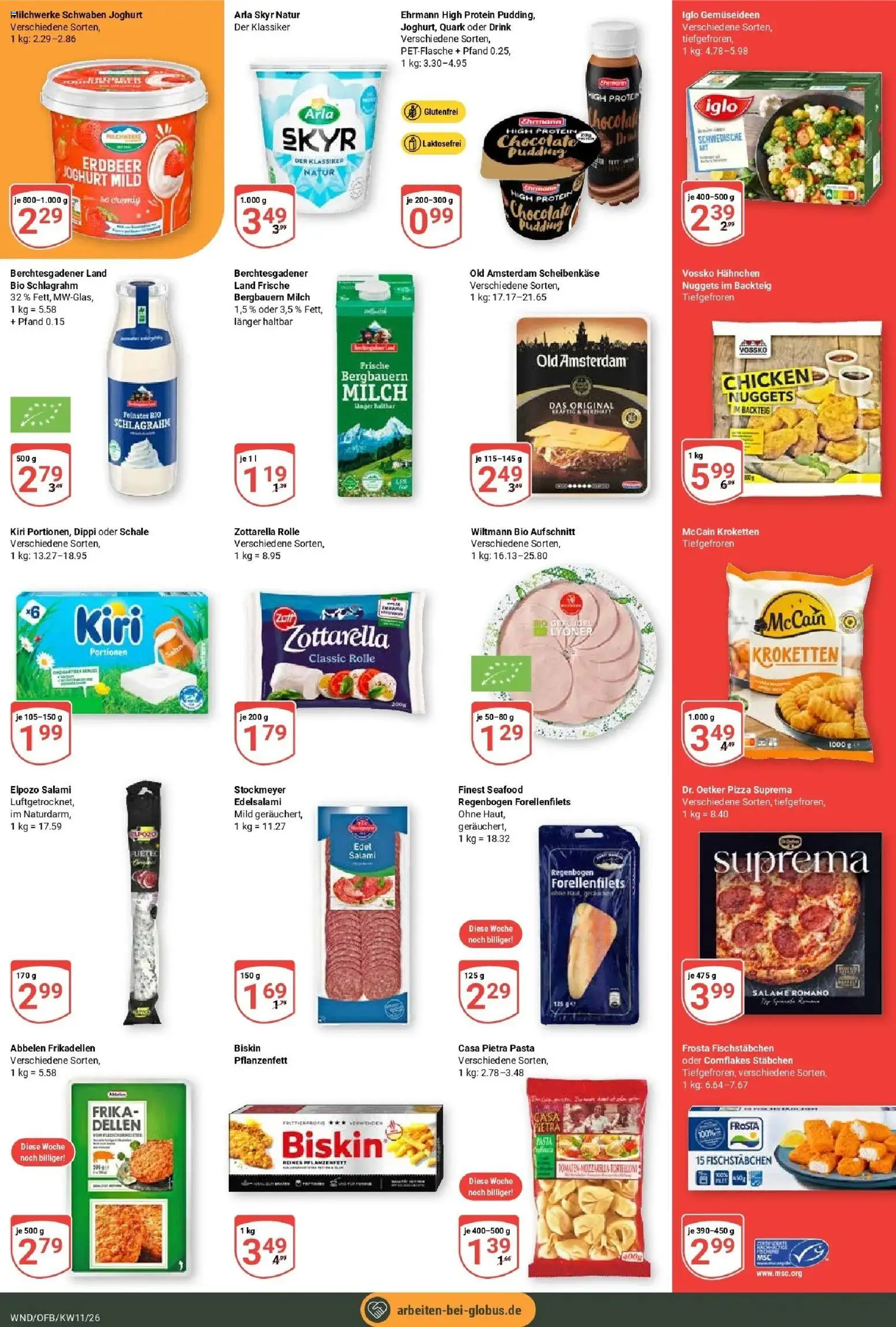 Globus prospekt St. Wendel	 – gültig ab 09.03.2026 | Seite: 5 | Produkte: Joghurt, Iglo, Skyr, Arla skyr