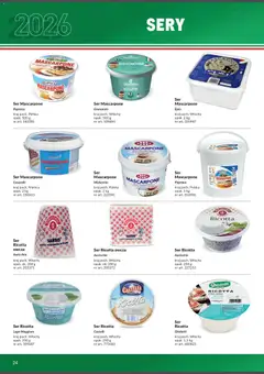 Pogląd oferty "Makro Gazetka - Italia" - ważna od 01.02.2026 | Strona: 24 | Produkty: Mascarpone, Sery, Ser, Ser ricotta