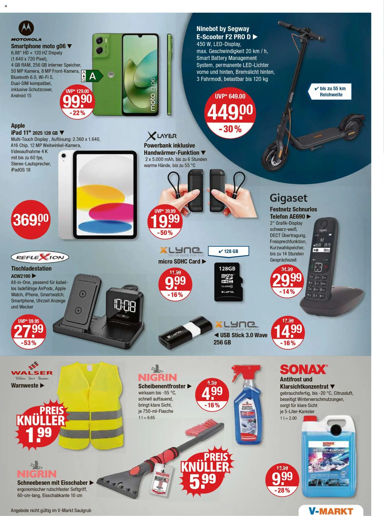 V-Markt - Hallertau / Oberpfalz – gültig ab 18.12.2025 | Seite: 19 | Produkte: Kabel, Apple, Telefon, Wecker