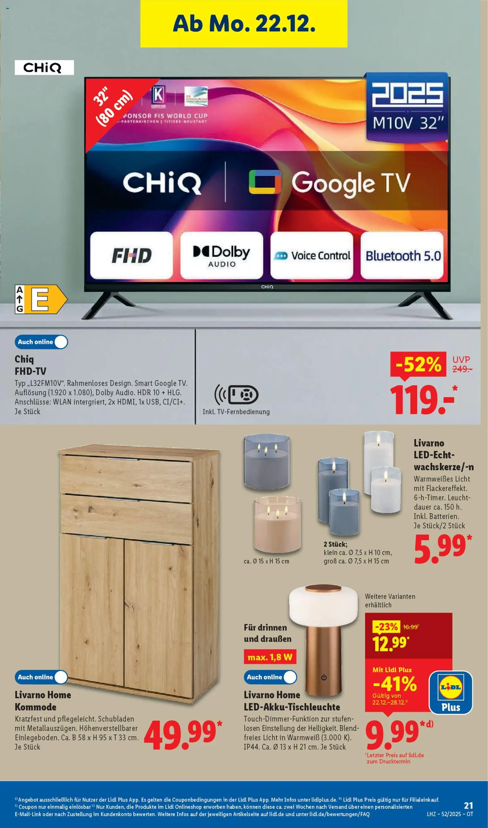 Lidl Prospekt Bernsdorf – gültig ab 22.12.2025 | Seite: 33 | Produkte: Kommode, TV, Audio