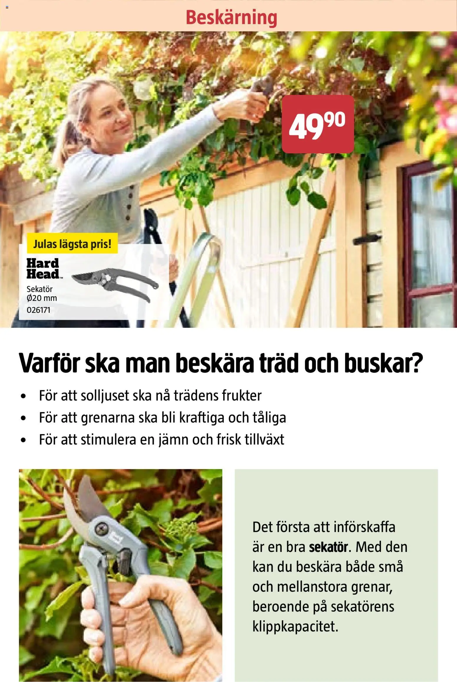 Jula reklamblad aktuell från 26.02.2026 | Sida: 20 | Produkter: Sekatör