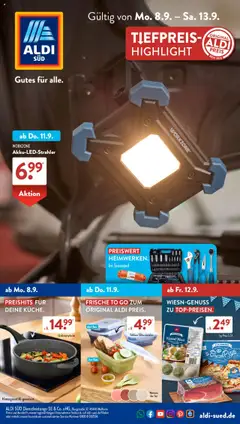 Aldi Süd Prospekt 	 gültig ab dem 08.09.2025