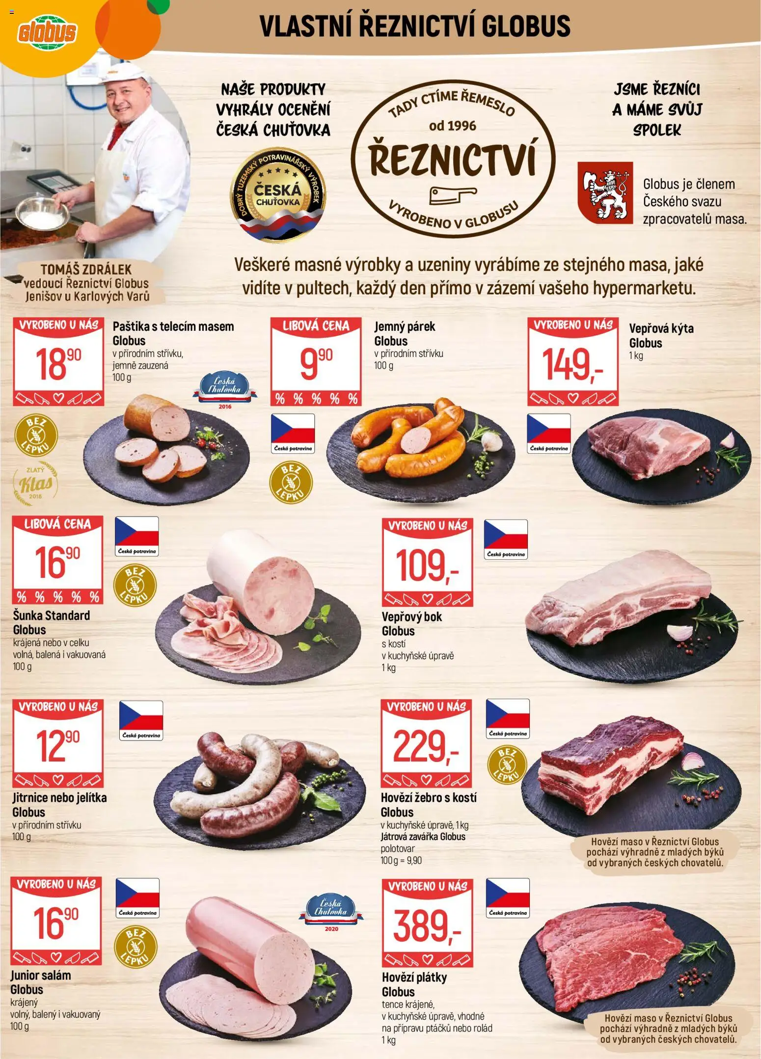 Globus leták - Karlovy Vary od 07.01.2026 | Strana: 7 | Produkty: Hovězí, Vepřový bok, Vepřová Kýta, Kýta