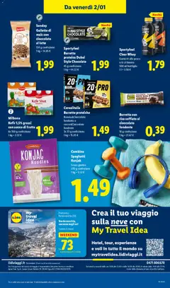 Anteprima del volantino Combino Spaghetti Konjak, Senza glutine 270 g confezione valido a partire dal 29.12.2025 | Pagina: 27
