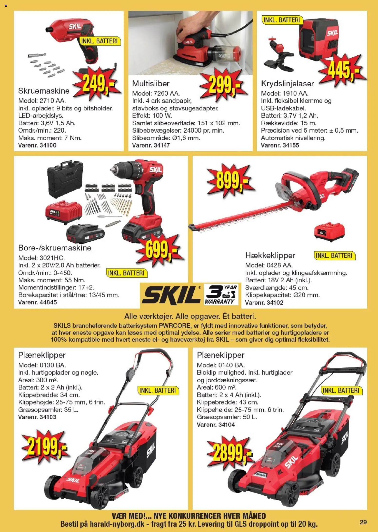 Harald Nyborg tilbudsavis – gyldig fra 12.03.2026 | Side: 32 | Produkter: Batterier, Klemme, Søm, Batteri