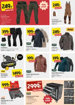 Jula erbjudanden - Förhandsvisning av reklamblad från butik Jula aktuell från 09.04.2026 | Sida: 4 | Produkter: Kompressor, Jacka