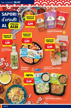 Volantino Aldi del 28.07.2025 | Pagina: 10 | Prodotti: Surimi, Peperoncino, Aceto, Bottiglia