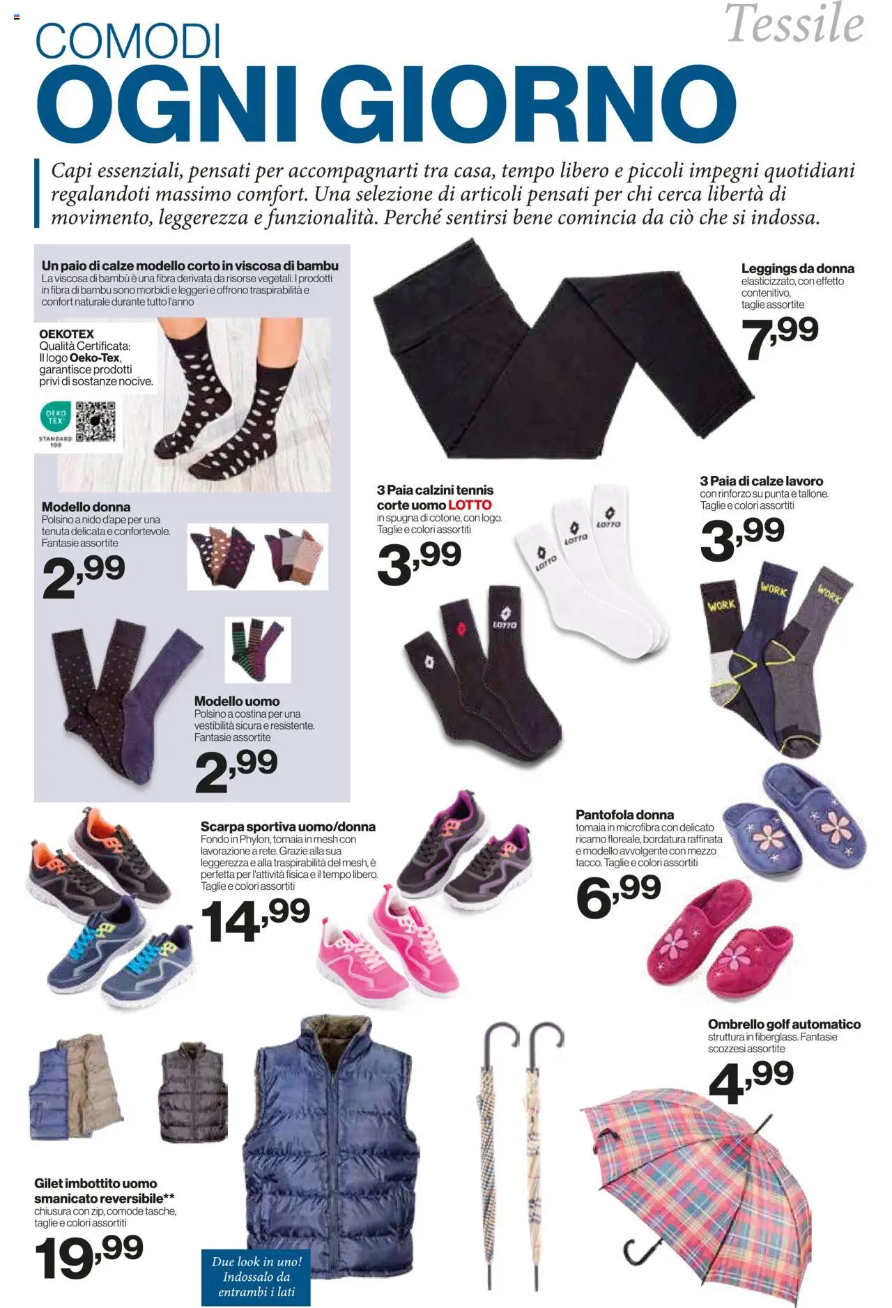 Volantino IN's del 24.09.2025 | Pagina: 23 | Prodotti: Smanicato, Calzini, Leggings, Gilet