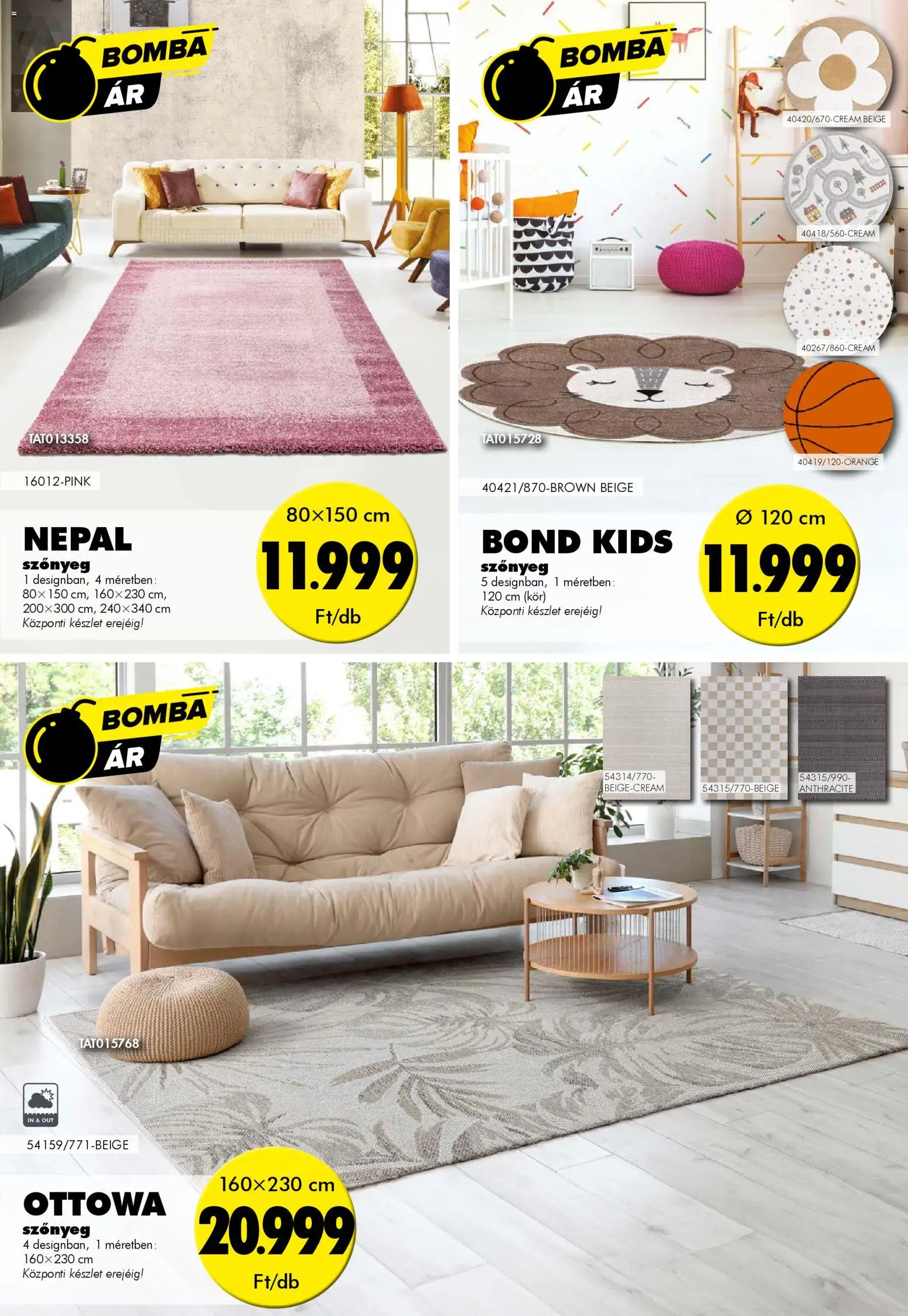 Diego akciós ujság - amely érvényes a következő dátumtól: 01.04.2026 | Oldal: 7 | Termékek: Szőnyeg