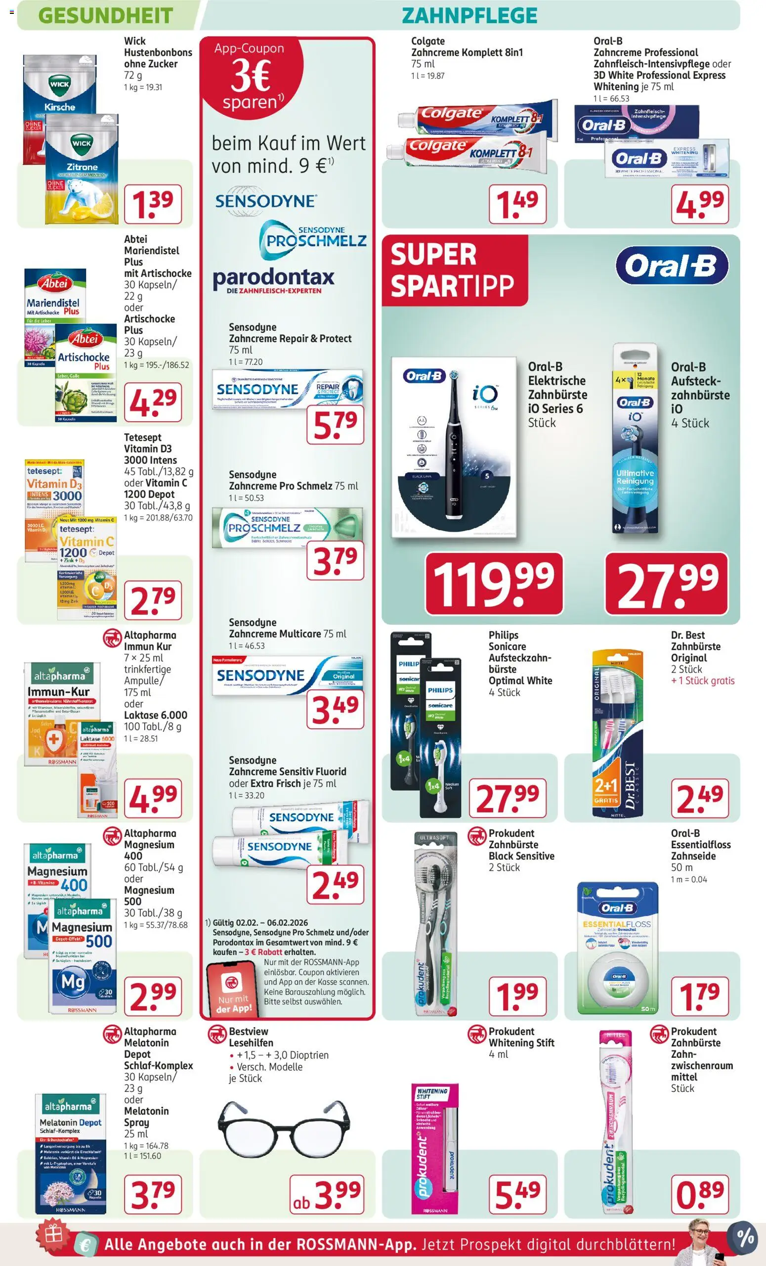 Rossmann Prospekt 	 – gültig ab 02.02.2026 | Seite: 16 | Produkte: Philips, Elektrische zahnbürste, Zahnbürste, Zucker