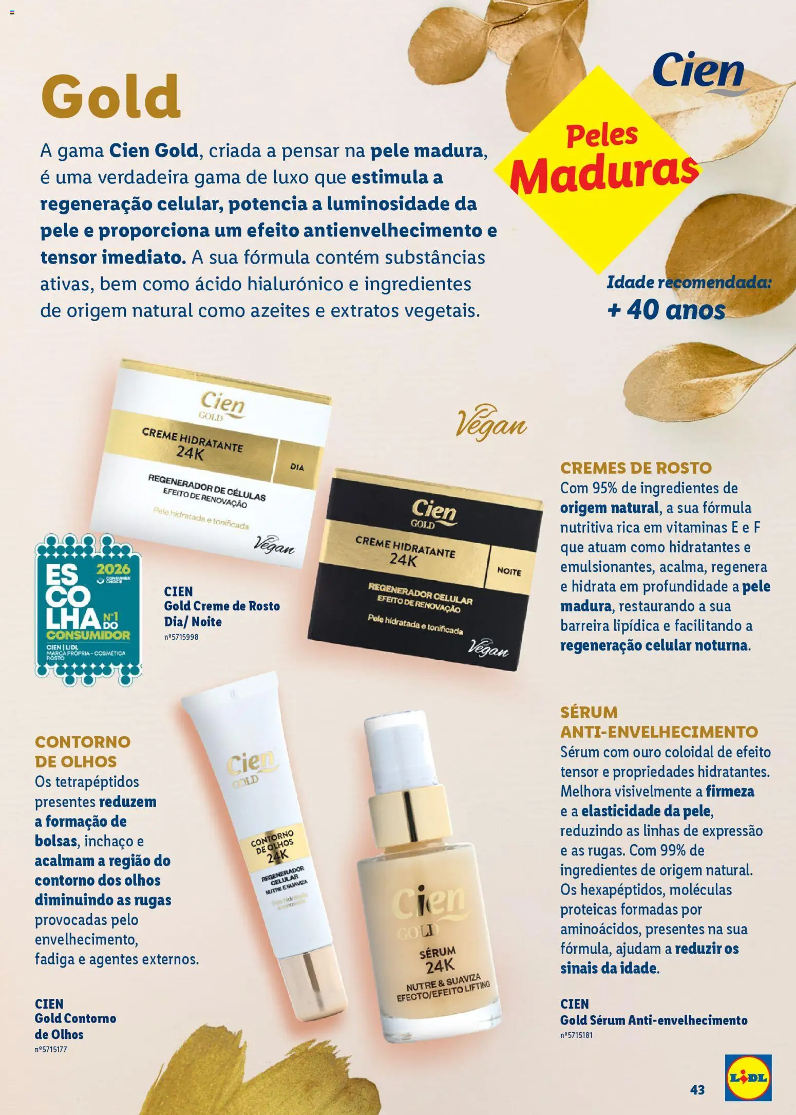 Lidl Beleza Inteligente │ válido de 16.03.2026 | Página: 43 | Produtos: Sérum, Creme