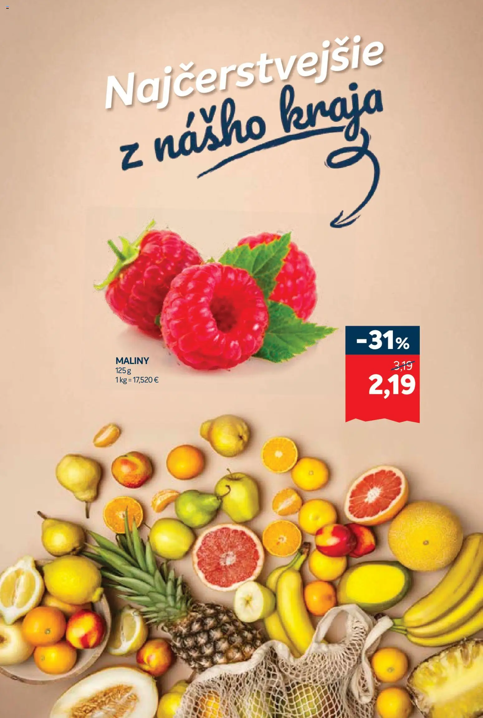 Nové Kraj akcie – leták je platný od 30.10.2025 | Strana: 3 | Produkty: Maliny