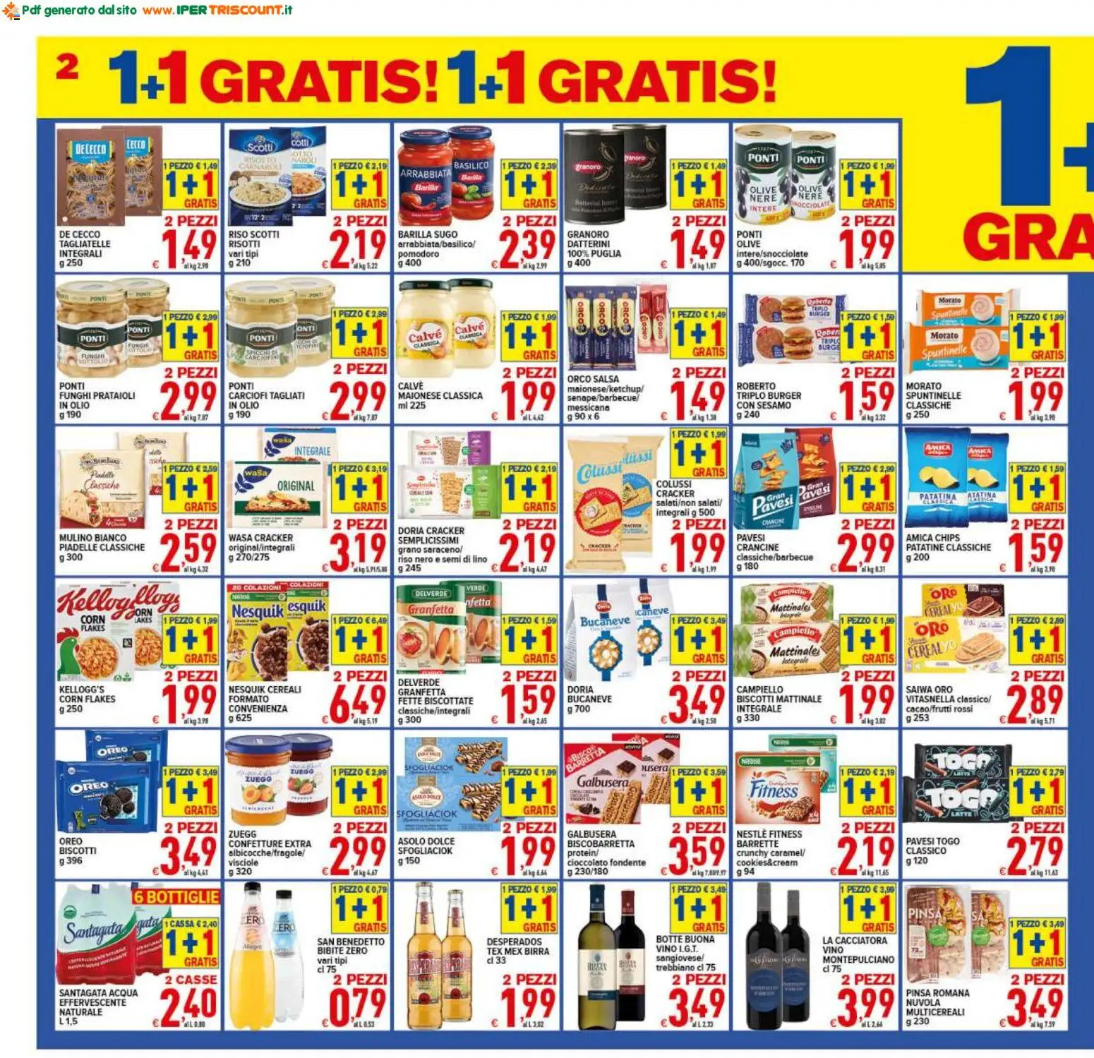 Volantino Ipertriscount del 13.02.2026 | Pagina: 2 | Prodotti: Biscotti, Maionese, Pomodoro, Basilico