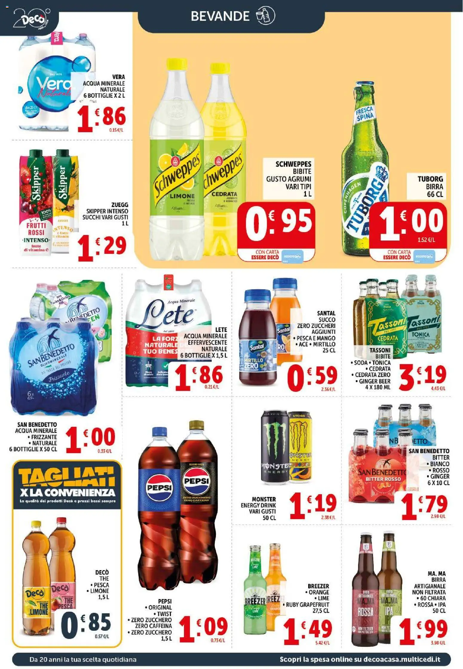 Volantino Decò del 17.03.2026 | Pagina: 18 | Prodotti: Succo, Limone, Bibite, Cedrata