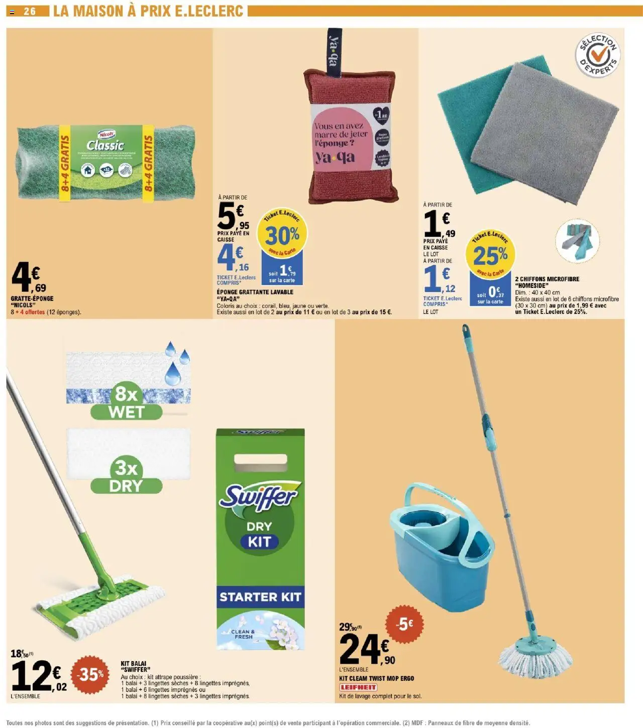  | Page: 26 | Produits: Eponge, Balai, Balai Swiffer