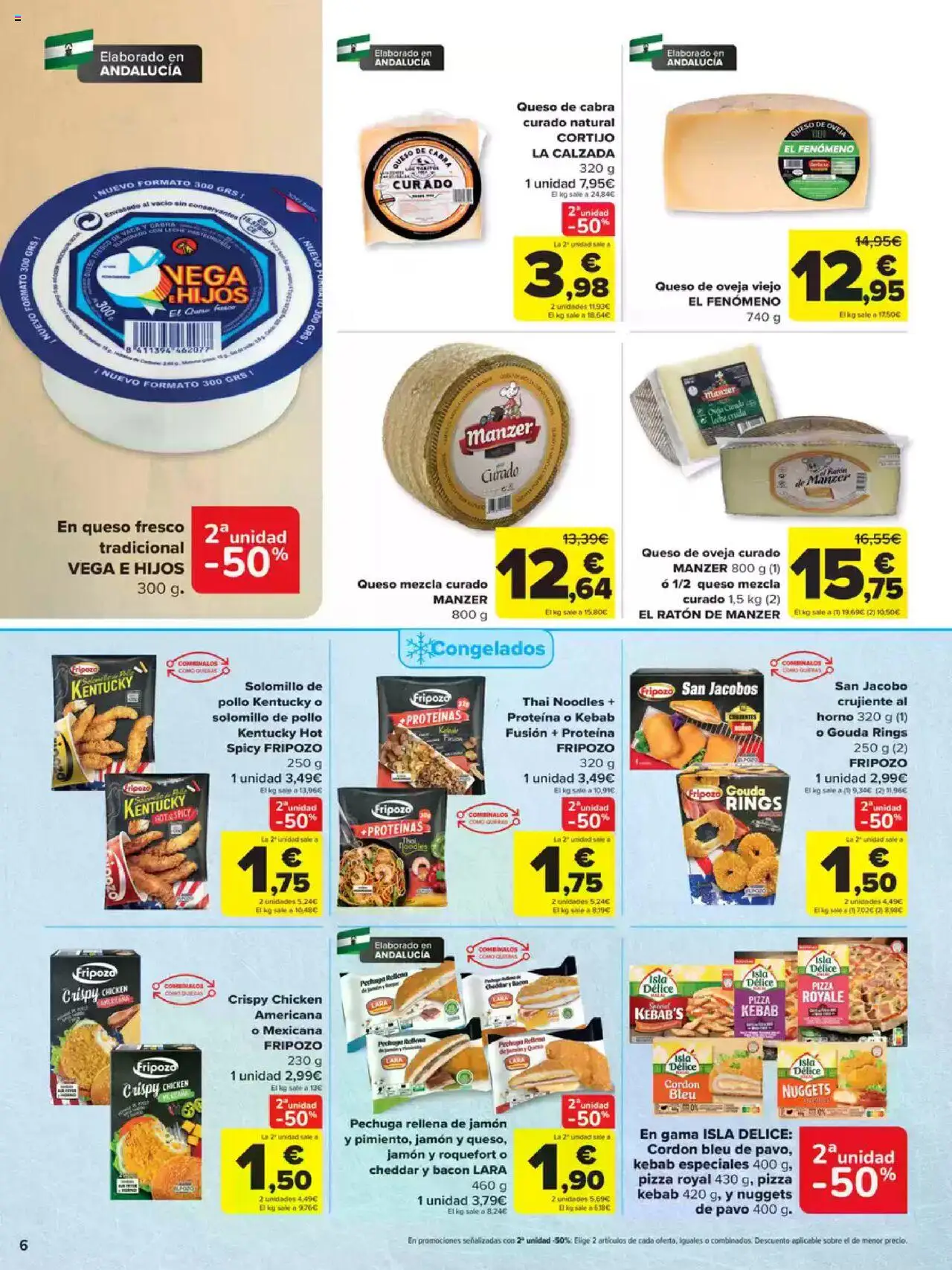 Carrefour folleto │ válido desde el 08.08.2025 | Página: 6 | Productos: Queso de oveja, Queso, Pizza, Horno