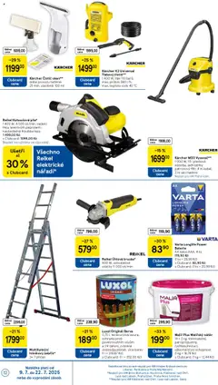 Tesco leták - Hypermarket od 09.07.2025 | Strana: 12 | Produkty: Kärcher, Vysavač, Baterie, Luxol