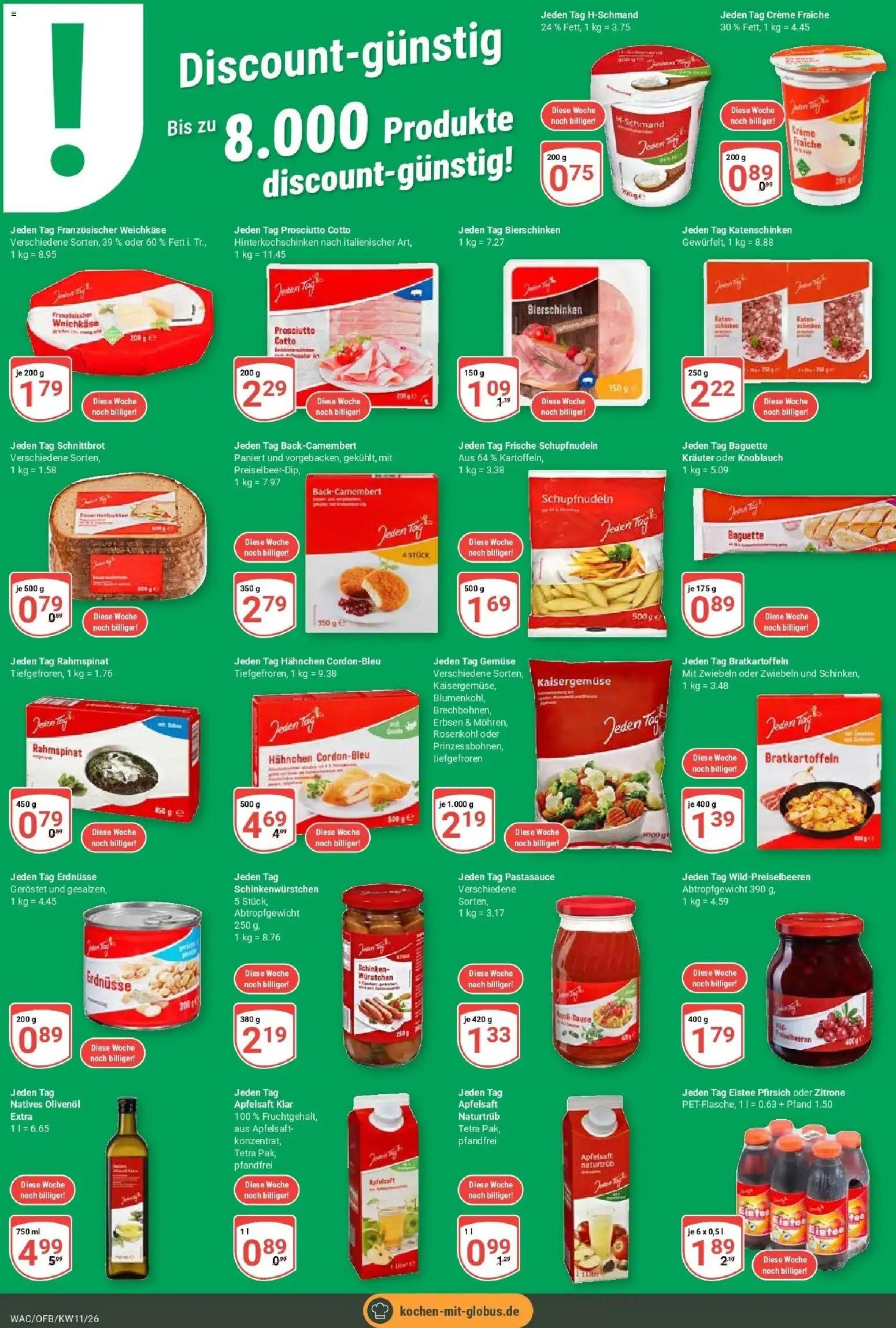 Globus prospekt Markkleeberg	 – gültig ab 09.03.2026 | Seite: 23 | Produkte: Erdnüsse, Olivenol, Zwiebeln, Knoblauch