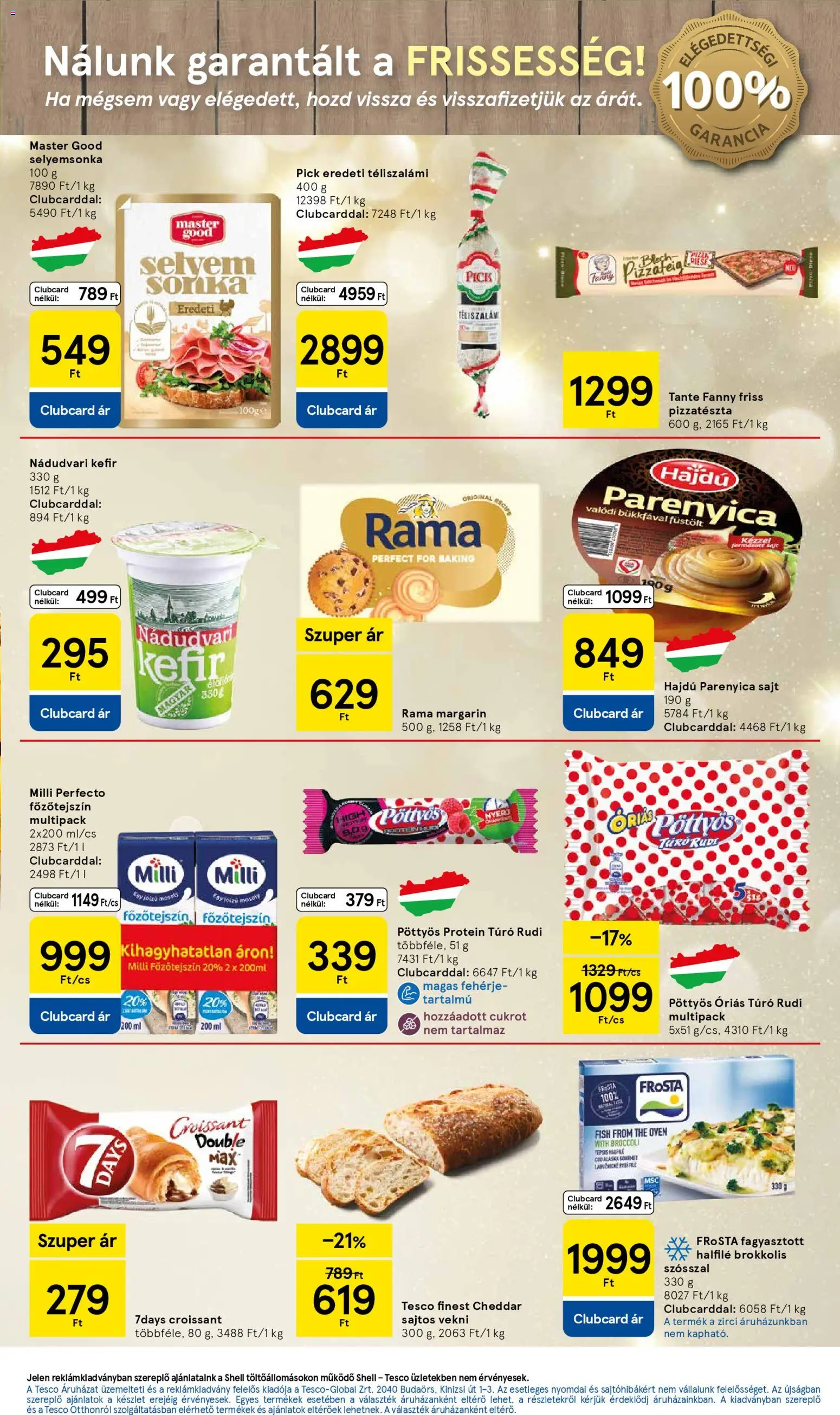 Tesco akciós ujság - amely érvényes a következő dátumtól: 13.11.2025 | Oldal: 3 | Termékek: Kefir, Margarin, Cheddar, Túró