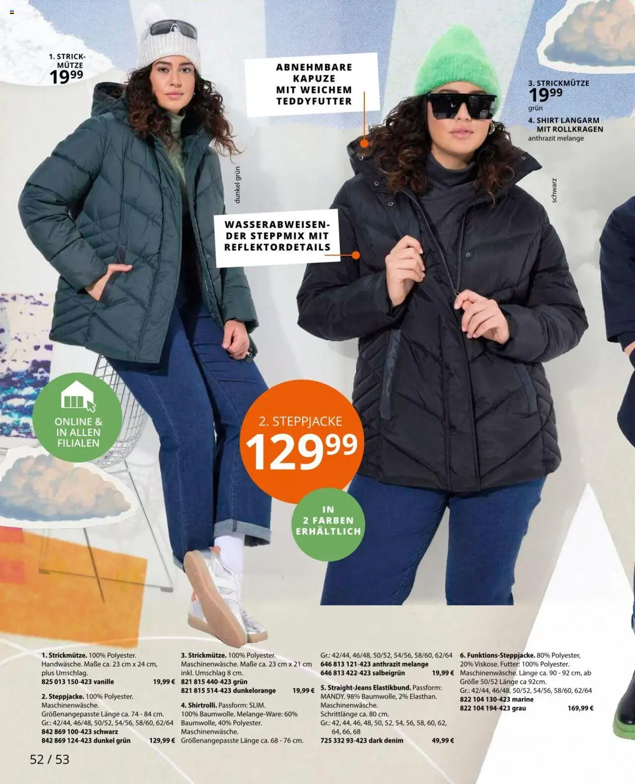 Ulla Popken Prospekt 	 – gültig ab 01.10.2025 | Seite: 52 | Produkte: Shirt, Steppjacke